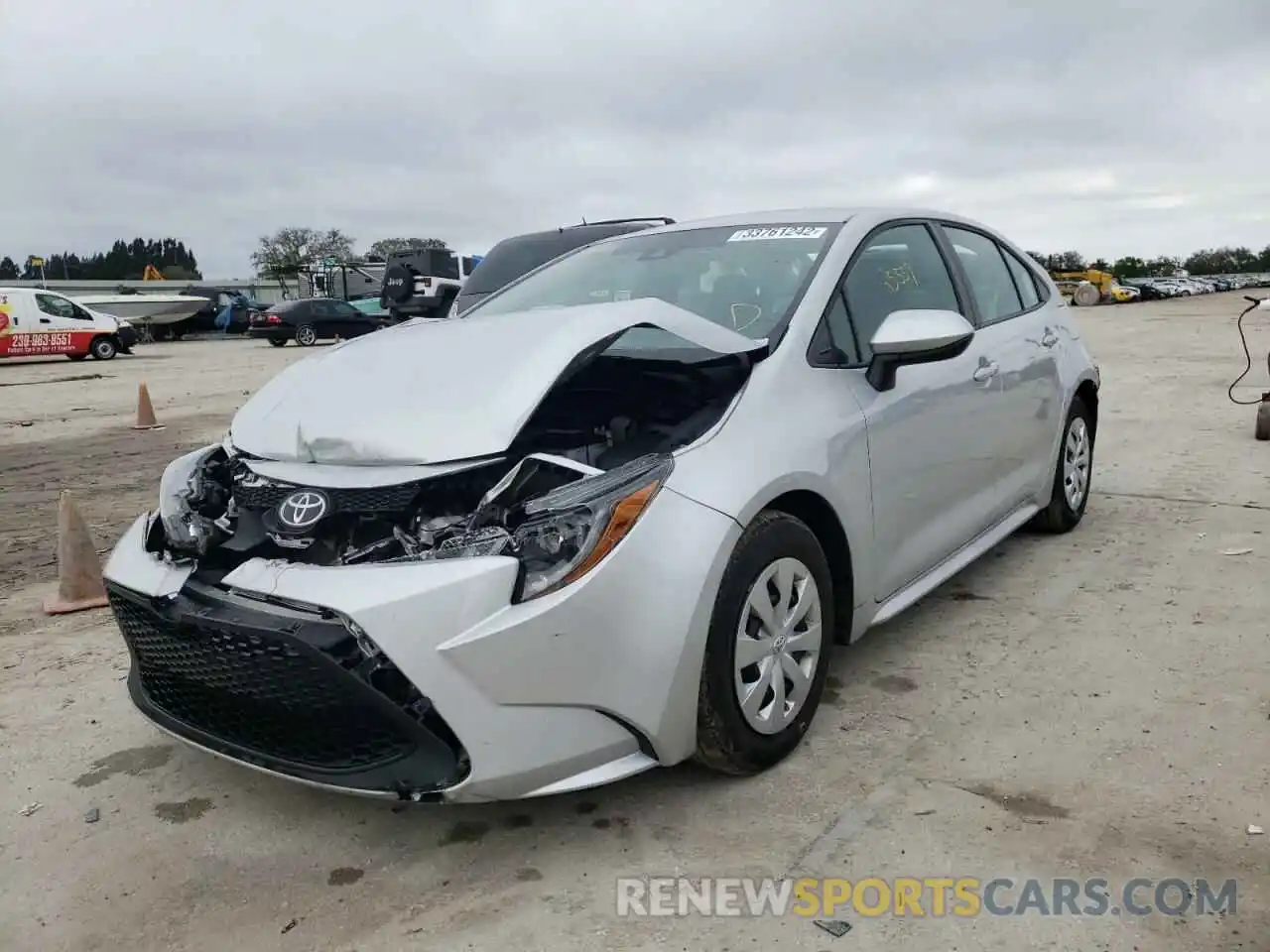 2 Photograph of a damaged car 5YFDPRAE5LP060054 TOYOTA COROLLA 2020