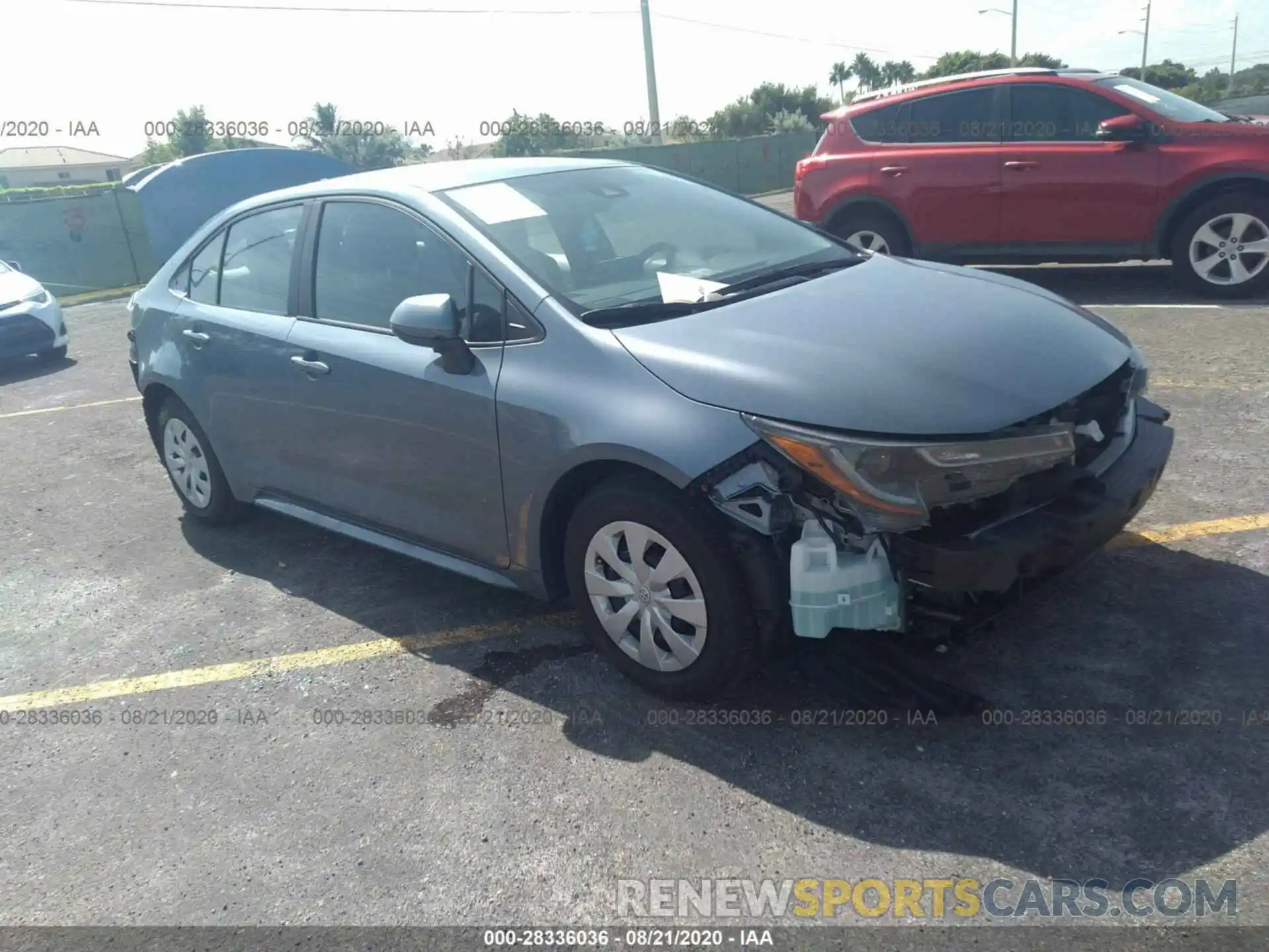 1 Photograph of a damaged car 5YFDPRAE5LP073399 TOYOTA COROLLA 2020