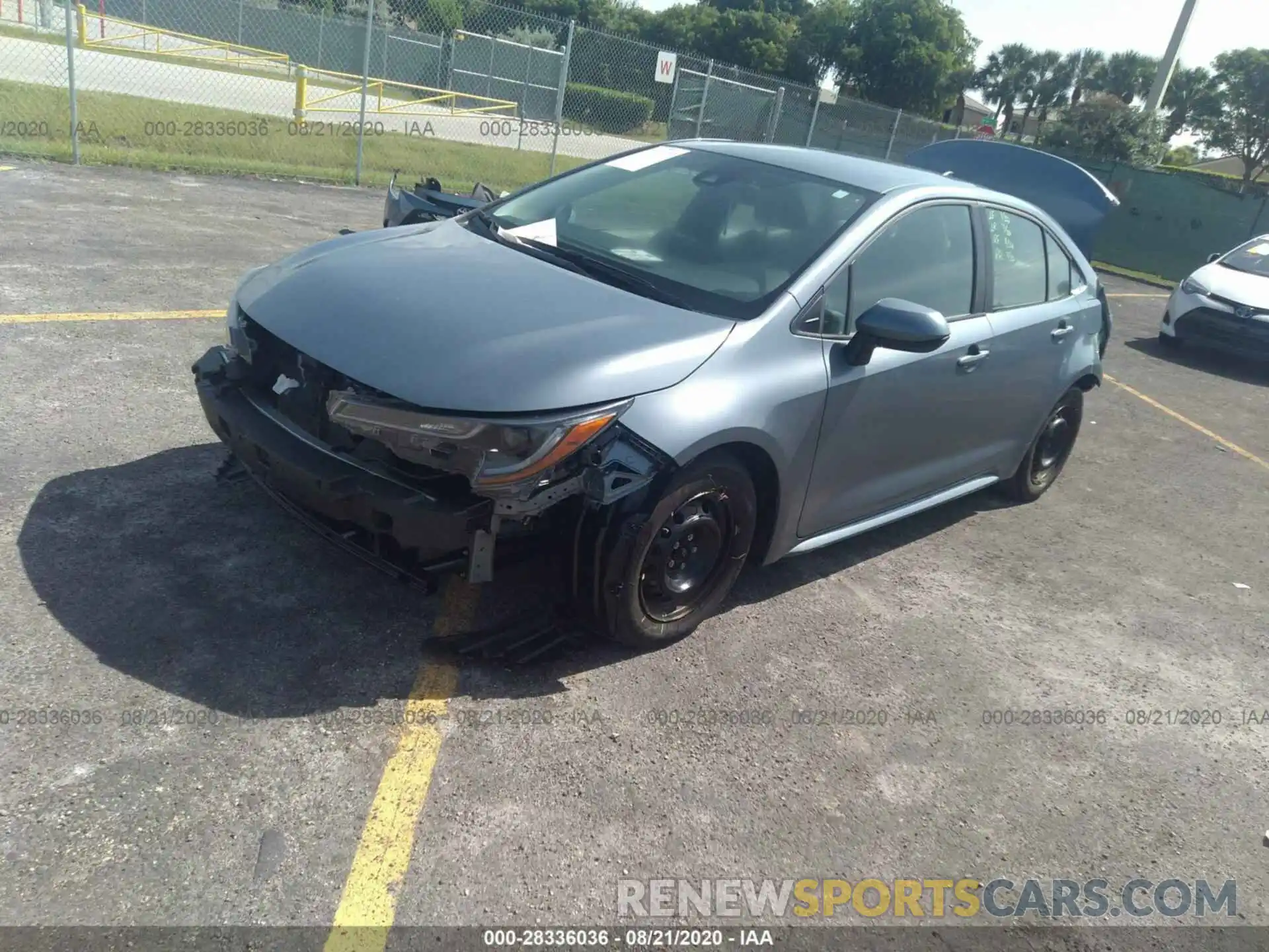 2 Photograph of a damaged car 5YFDPRAE5LP073399 TOYOTA COROLLA 2020