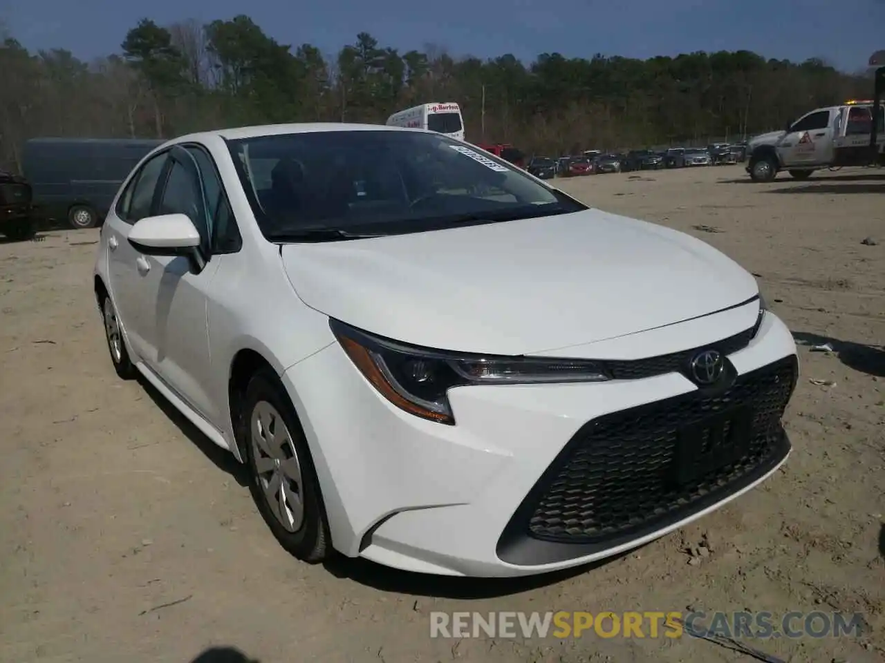 1 Photograph of a damaged car 5YFDPRAE5LP104022 TOYOTA COROLLA 2020