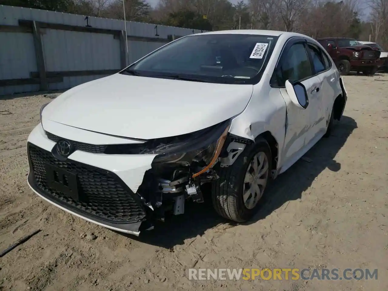 2 Photograph of a damaged car 5YFDPRAE5LP104022 TOYOTA COROLLA 2020