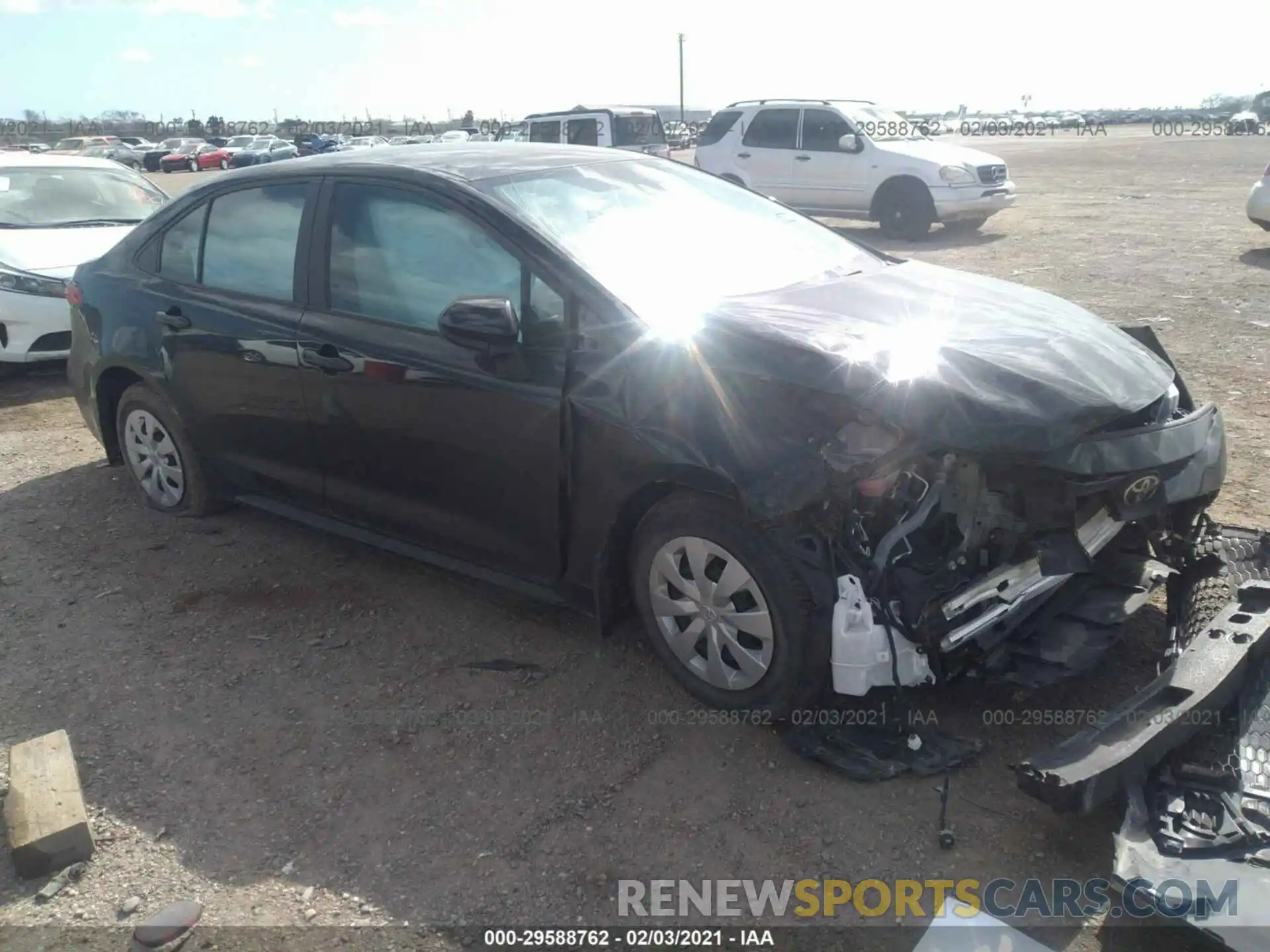 1 Photograph of a damaged car 5YFDPRAE5LP111827 TOYOTA COROLLA 2020