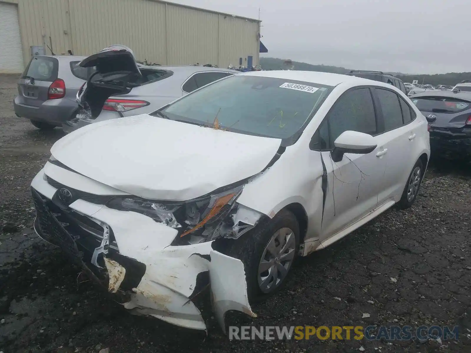 2 Photograph of a damaged car 5YFDPRAE5LP119006 TOYOTA COROLLA 2020