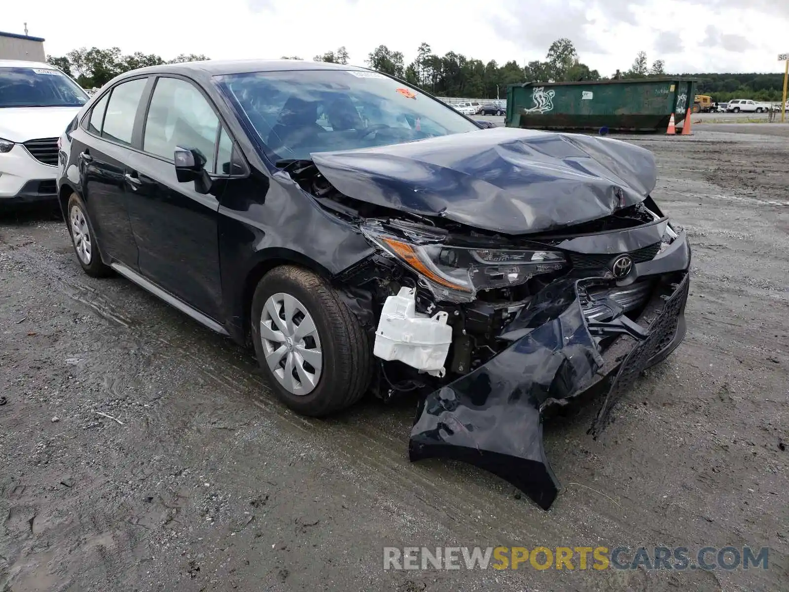 1 Photograph of a damaged car 5YFDPRAE5LP123640 TOYOTA COROLLA 2020