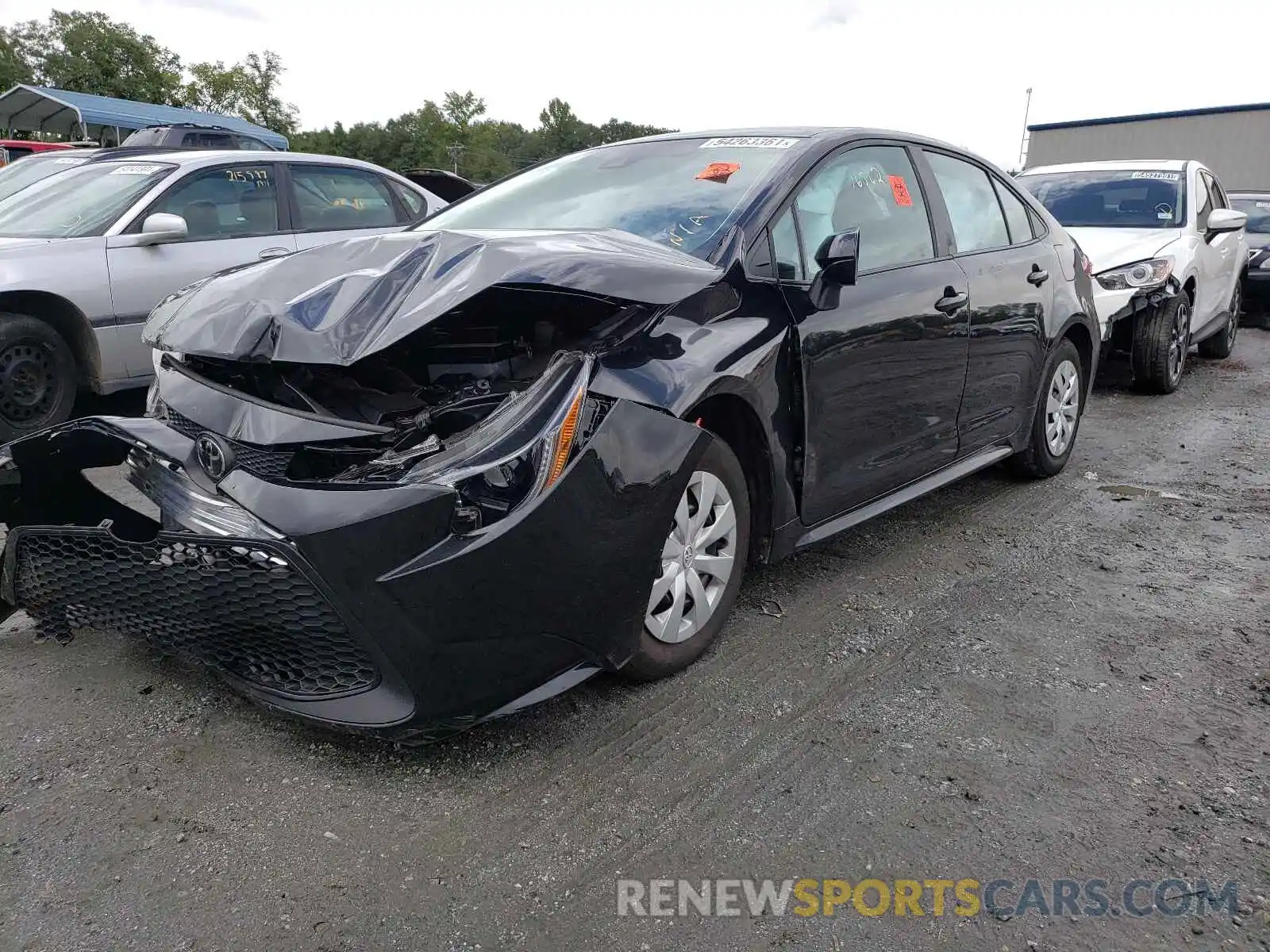 2 Photograph of a damaged car 5YFDPRAE5LP123640 TOYOTA COROLLA 2020