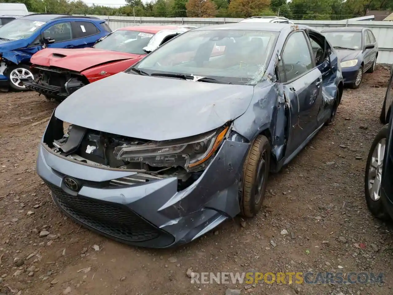 2 Photograph of a damaged car 5YFDPRAE6LP006150 TOYOTA COROLLA 2020