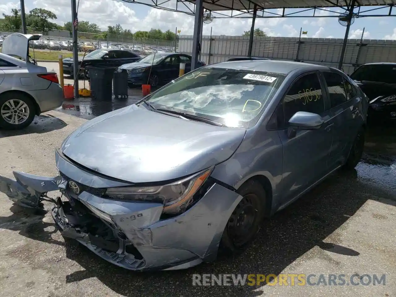 2 Photograph of a damaged car 5YFDPRAE6LP014118 TOYOTA COROLLA 2020