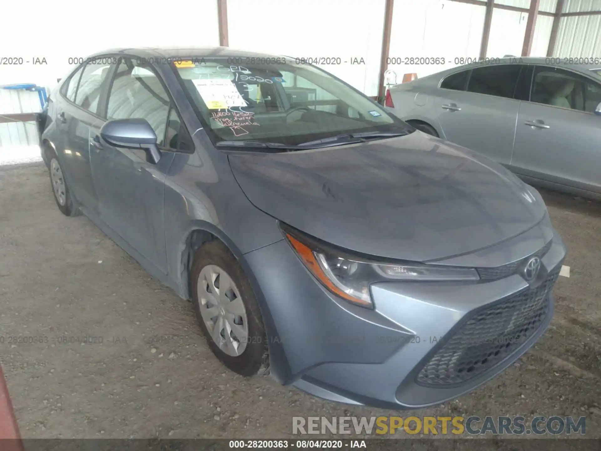 1 Photograph of a damaged car 5YFDPRAE6LP048379 TOYOTA COROLLA 2020