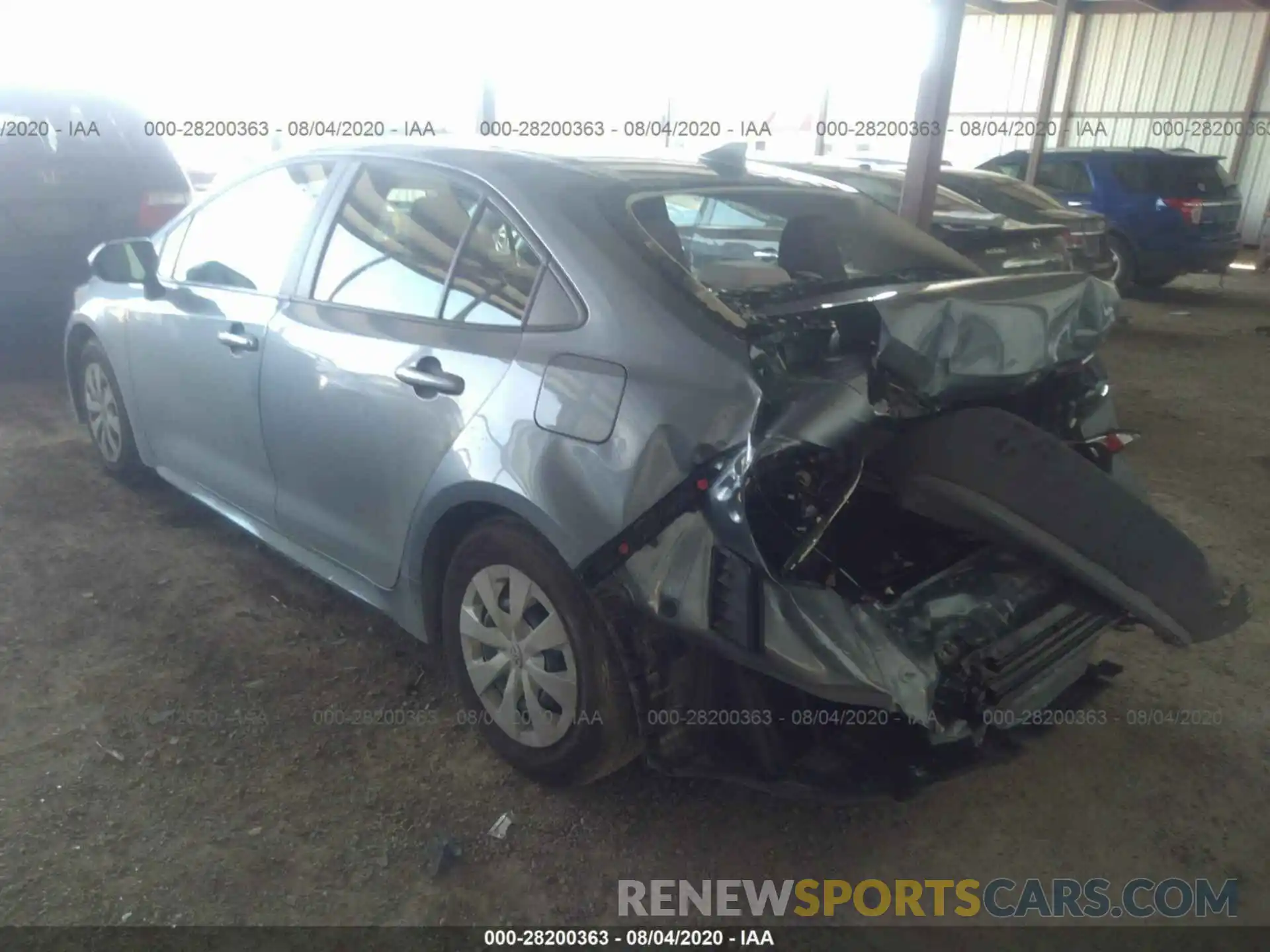 3 Photograph of a damaged car 5YFDPRAE6LP048379 TOYOTA COROLLA 2020