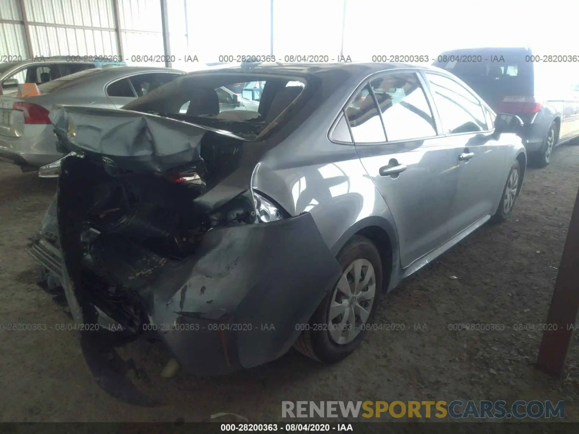 4 Photograph of a damaged car 5YFDPRAE6LP048379 TOYOTA COROLLA 2020