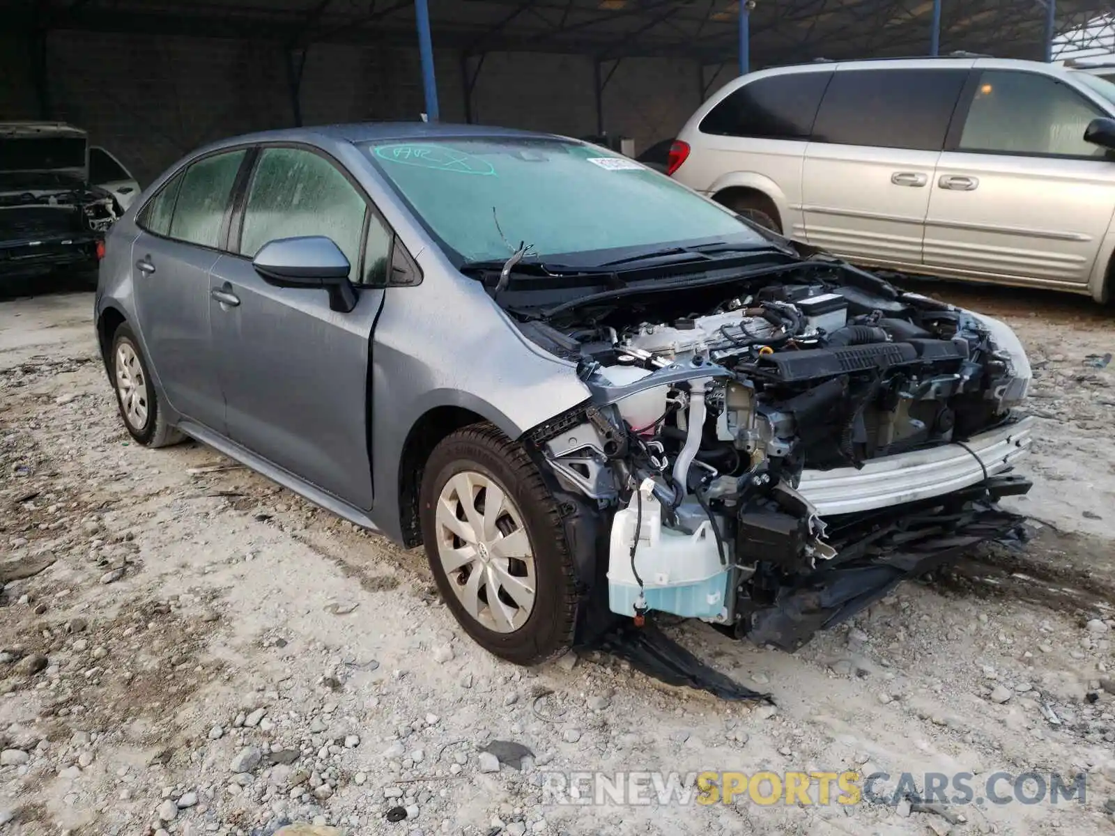 1 Photograph of a damaged car 5YFDPRAE6LP051718 TOYOTA COROLLA 2020