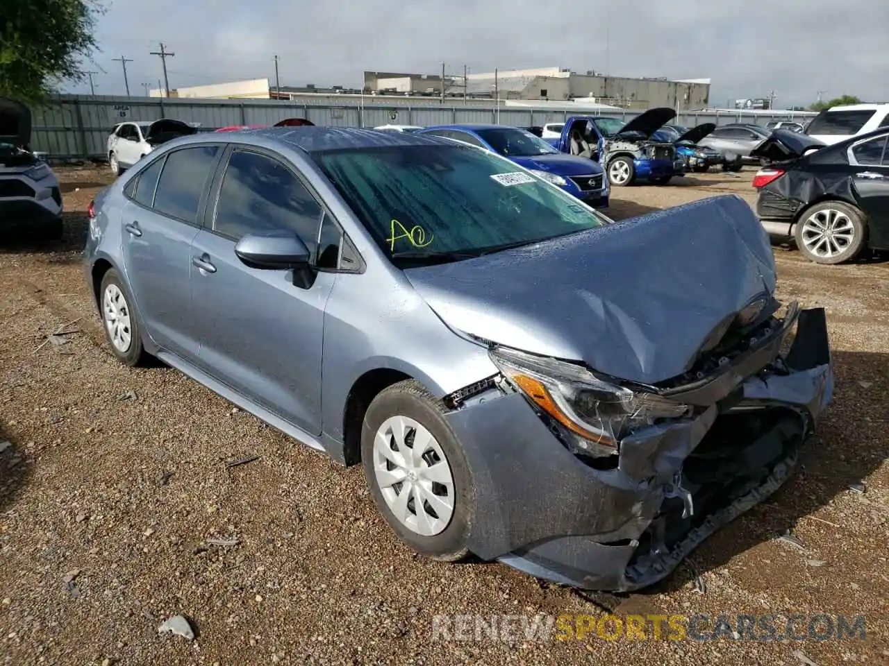 1 Photograph of a damaged car 5YFDPRAE6LP103283 TOYOTA COROLLA 2020