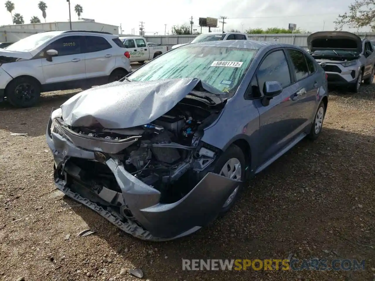 2 Photograph of a damaged car 5YFDPRAE6LP103283 TOYOTA COROLLA 2020