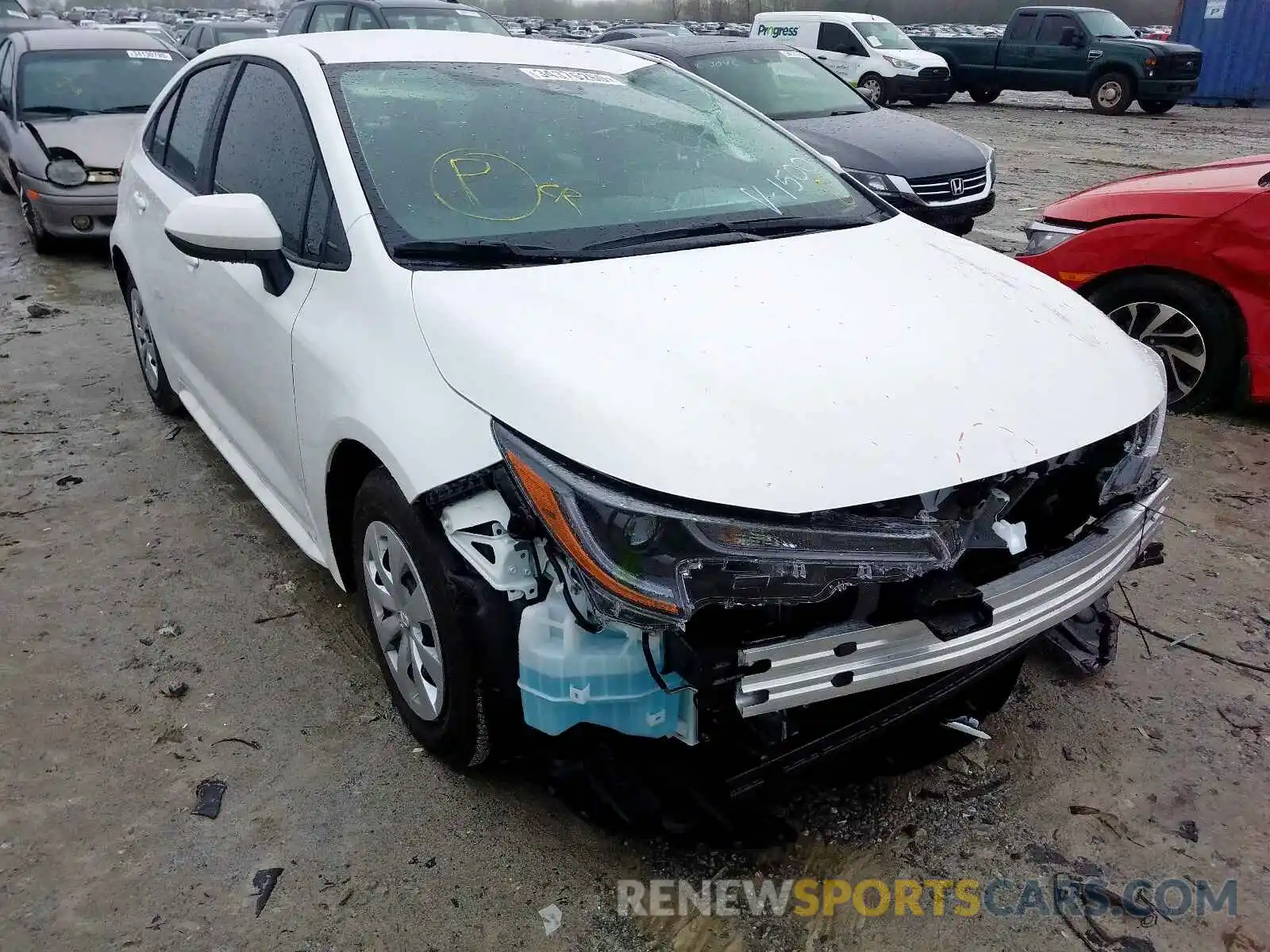 1 Photograph of a damaged car 5YFDPRAE6LP111500 TOYOTA COROLLA 2020