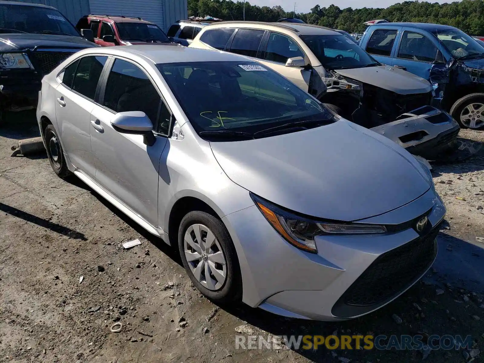 1 Photograph of a damaged car 5YFDPRAE6LP137207 TOYOTA COROLLA 2020