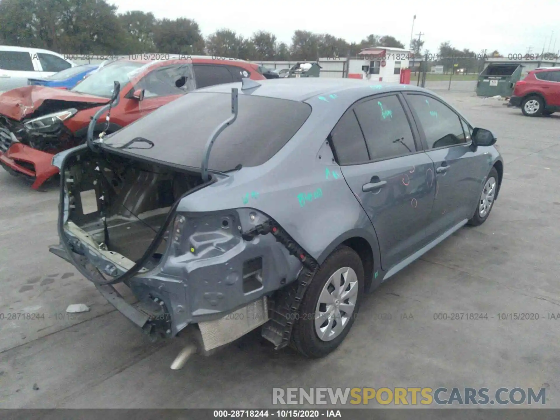 4 Фотография поврежденного автомобиля 5YFDPRAE7LP001684 TOYOTA COROLLA 2020