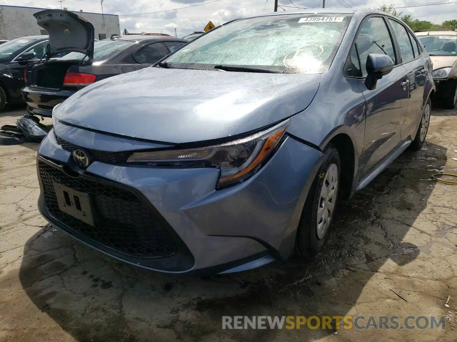 2 Photograph of a damaged car 5YFDPRAE7LP019926 TOYOTA COROLLA 2020