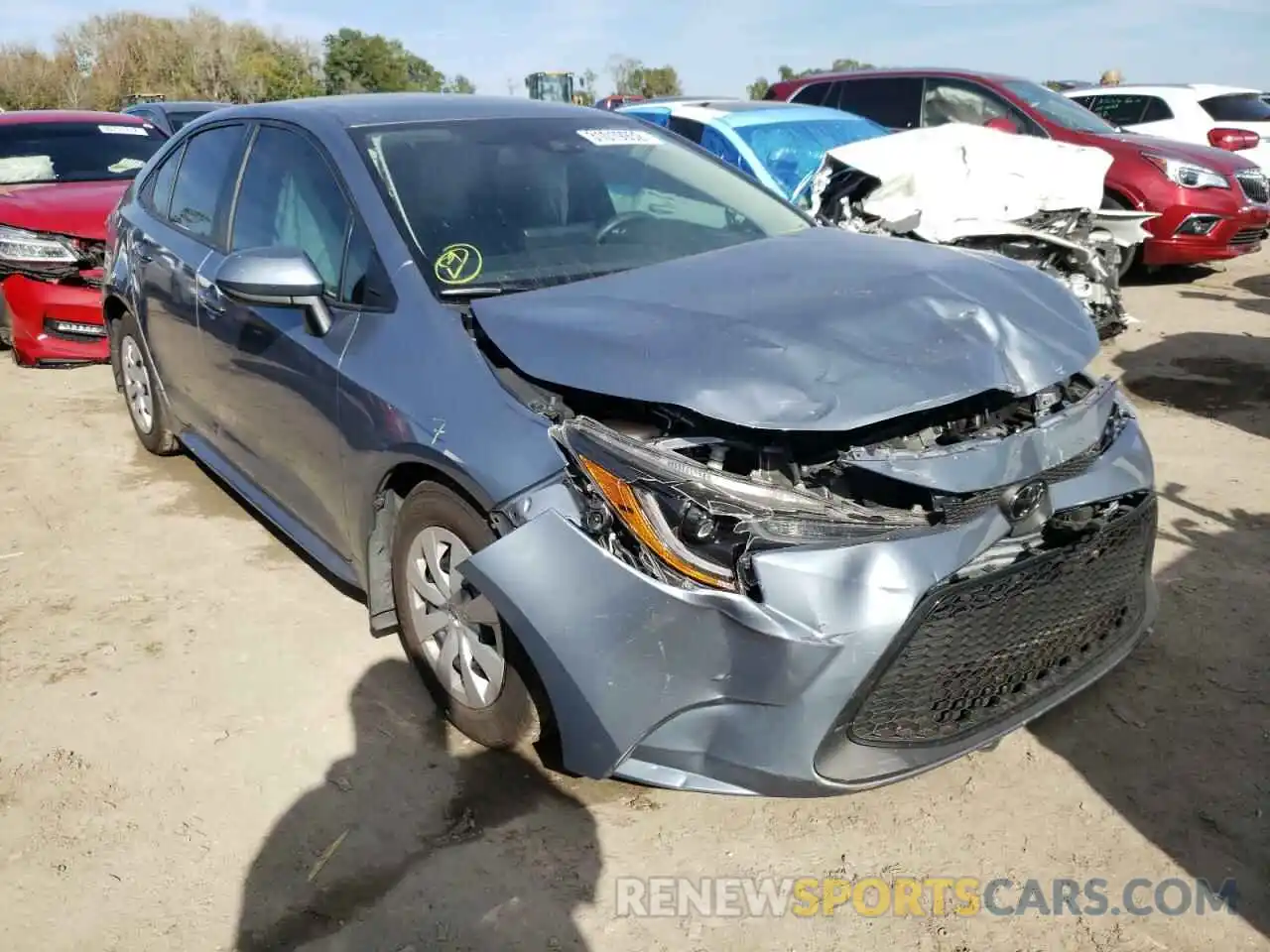 1 Photograph of a damaged car 5YFDPRAE7LP053834 TOYOTA COROLLA 2020