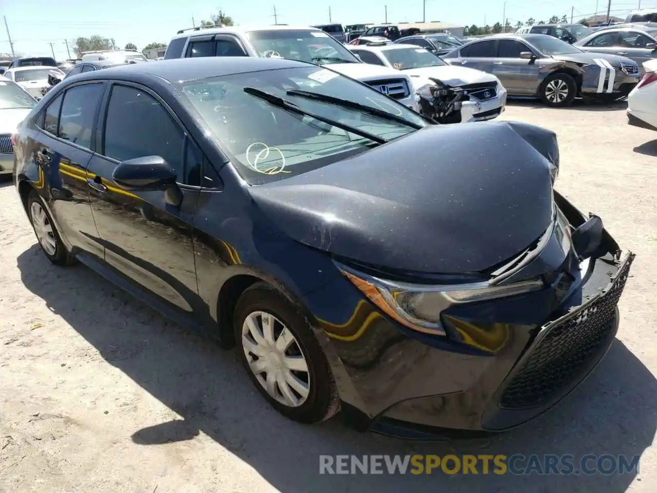 1 Photograph of a damaged car 5YFDPRAE7LP057589 TOYOTA COROLLA 2020