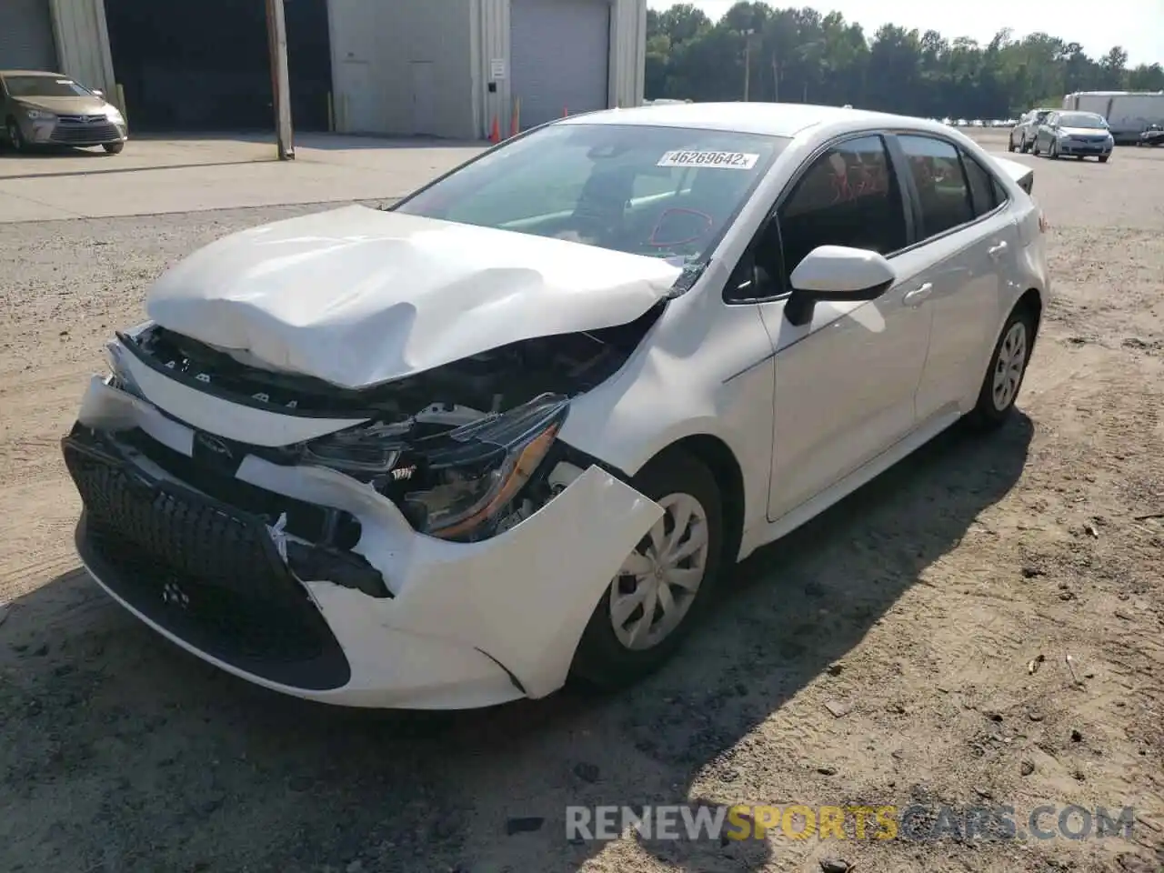 2 Photograph of a damaged car 5YFDPRAE7LP069144 TOYOTA COROLLA 2020