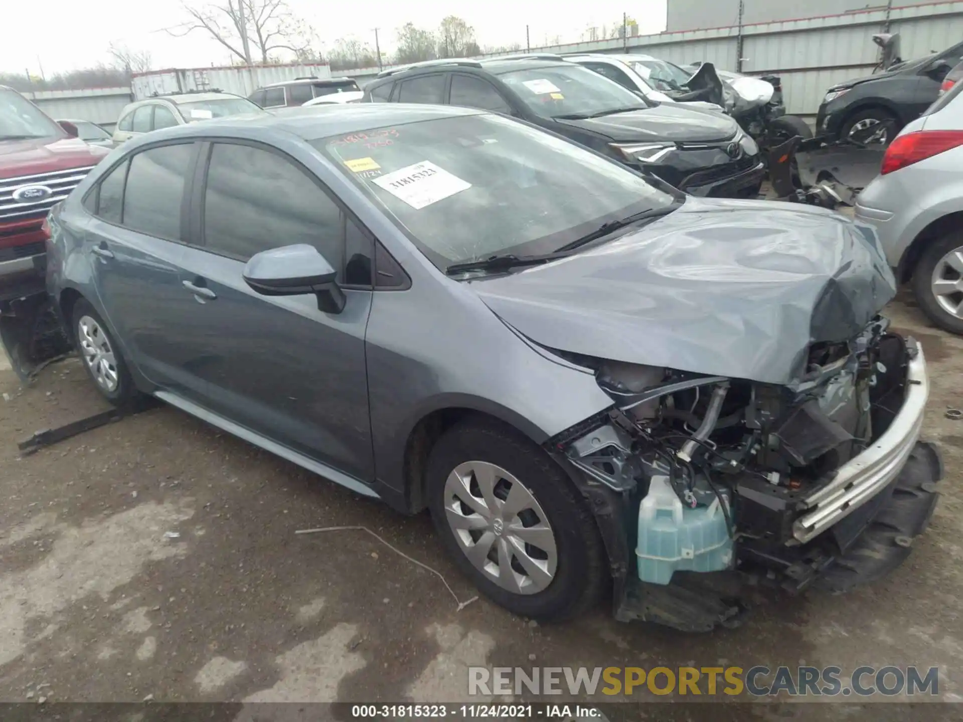 1 Photograph of a damaged car 5YFDPRAE7LP104765 TOYOTA COROLLA 2020