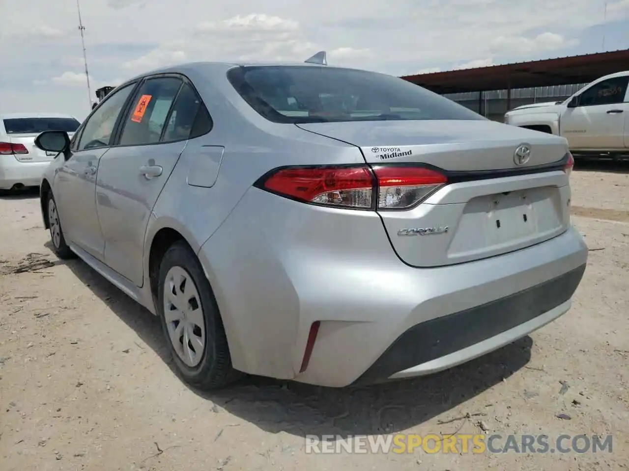 3 Photograph of a damaged car 5YFDPRAE7LP145414 TOYOTA COROLLA 2020