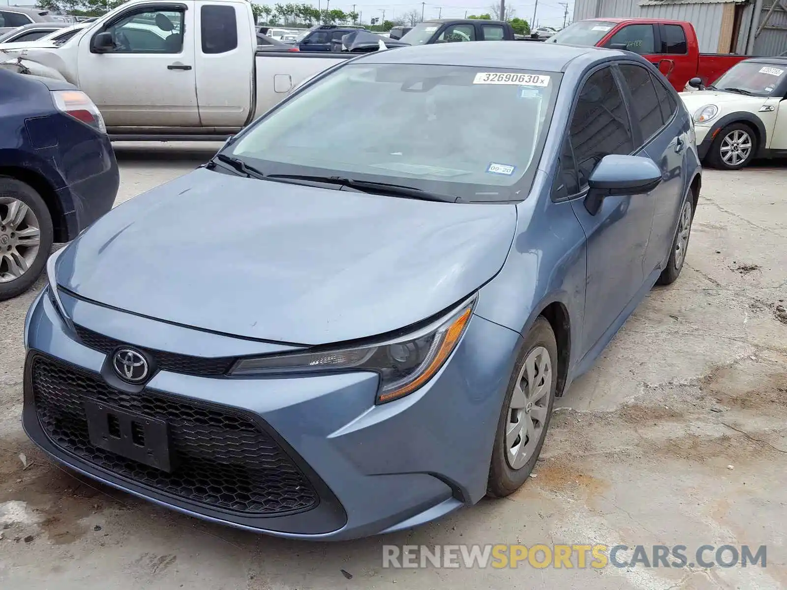 2 Photograph of a damaged car 5YFDPRAE8LP002424 TOYOTA COROLLA 2020