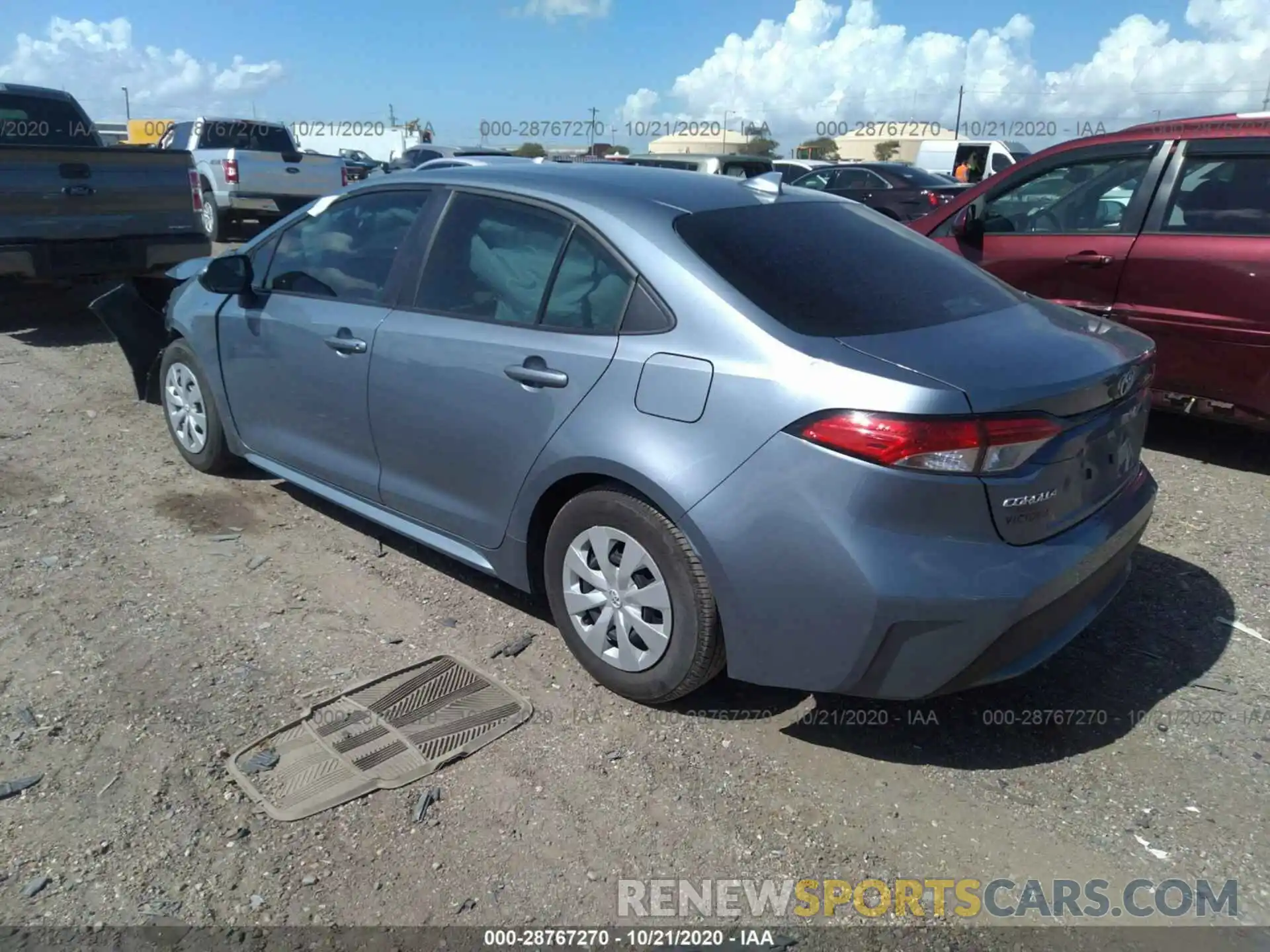 3 Photograph of a damaged car 5YFDPRAE8LP007056 TOYOTA COROLLA 2020