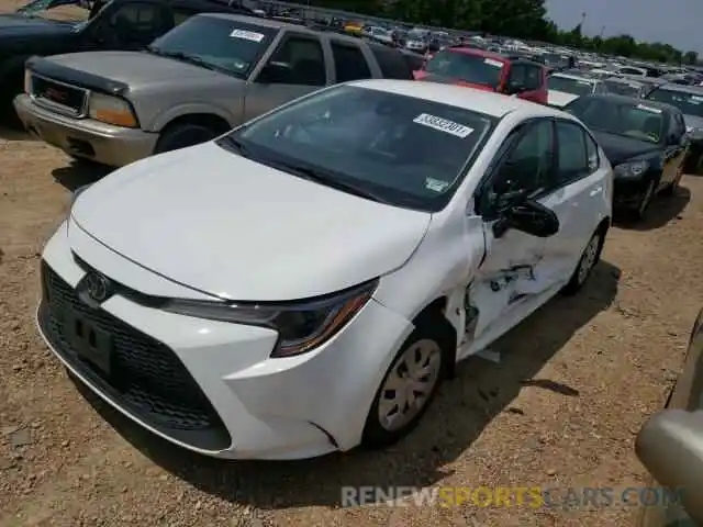 2 Photograph of a damaged car 5YFDPRAE8LP016873 TOYOTA COROLLA 2020