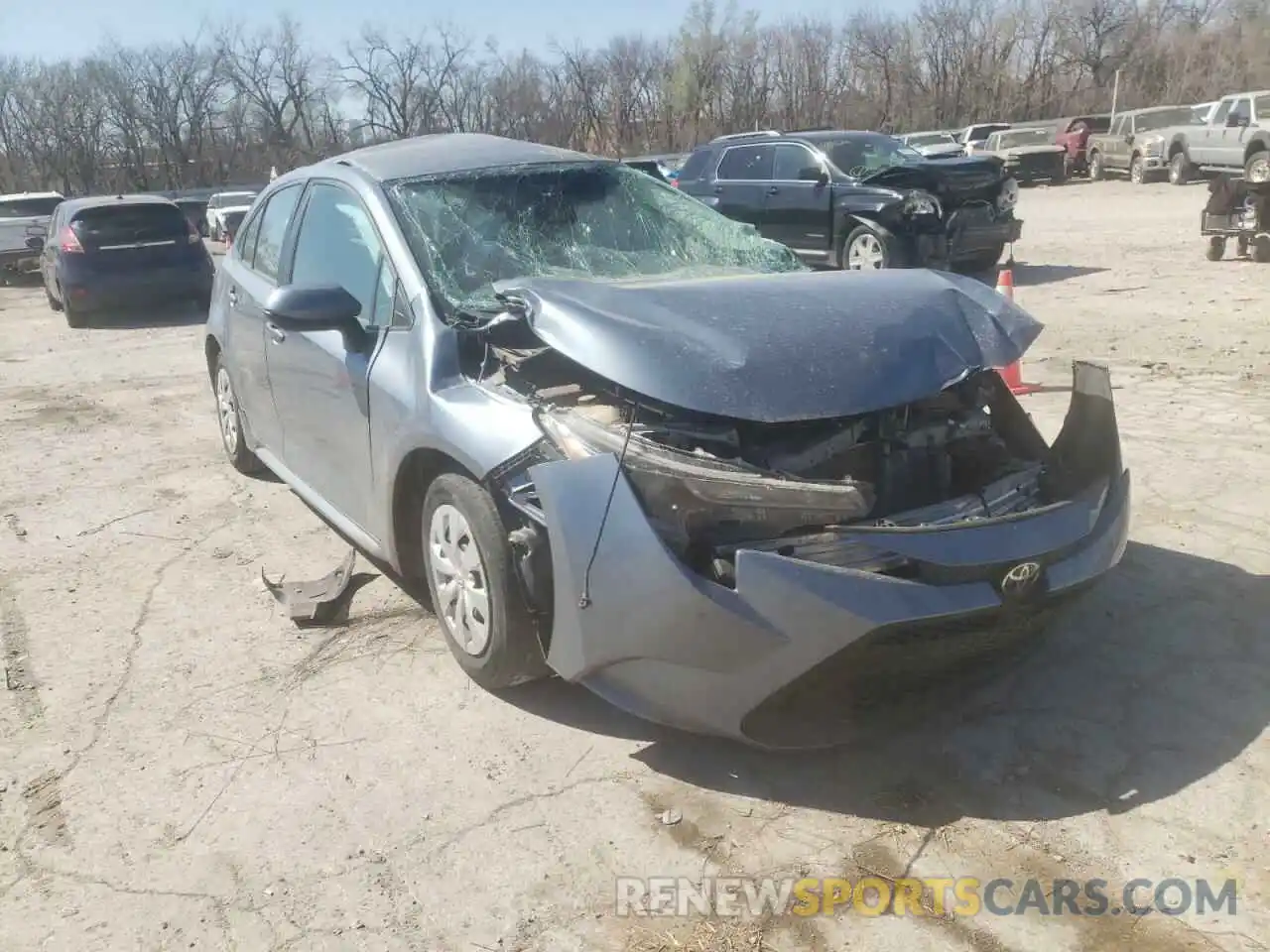 1 Photograph of a damaged car 5YFDPRAE8LP018803 TOYOTA COROLLA 2020