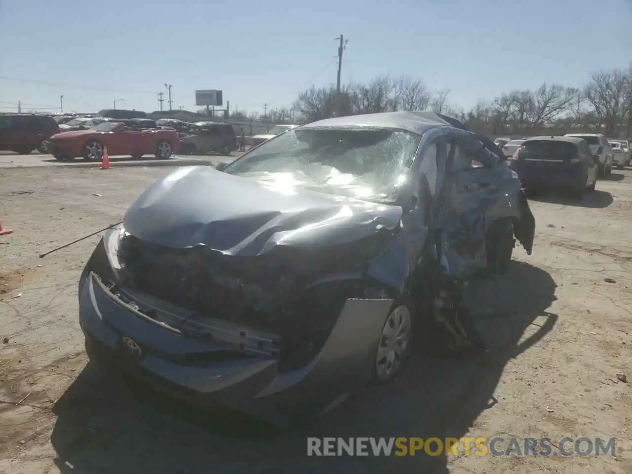 2 Photograph of a damaged car 5YFDPRAE8LP018803 TOYOTA COROLLA 2020