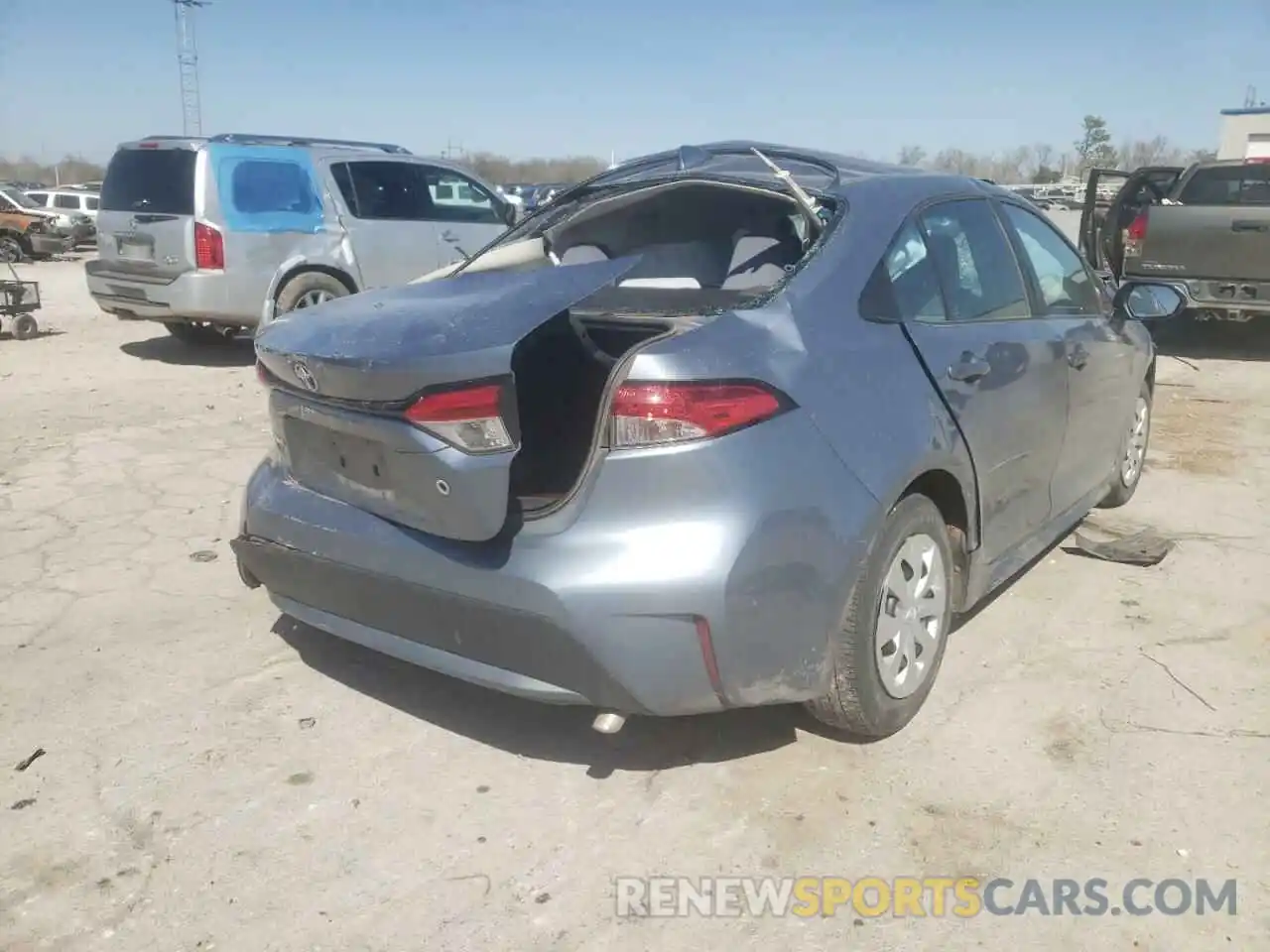 4 Photograph of a damaged car 5YFDPRAE8LP018803 TOYOTA COROLLA 2020