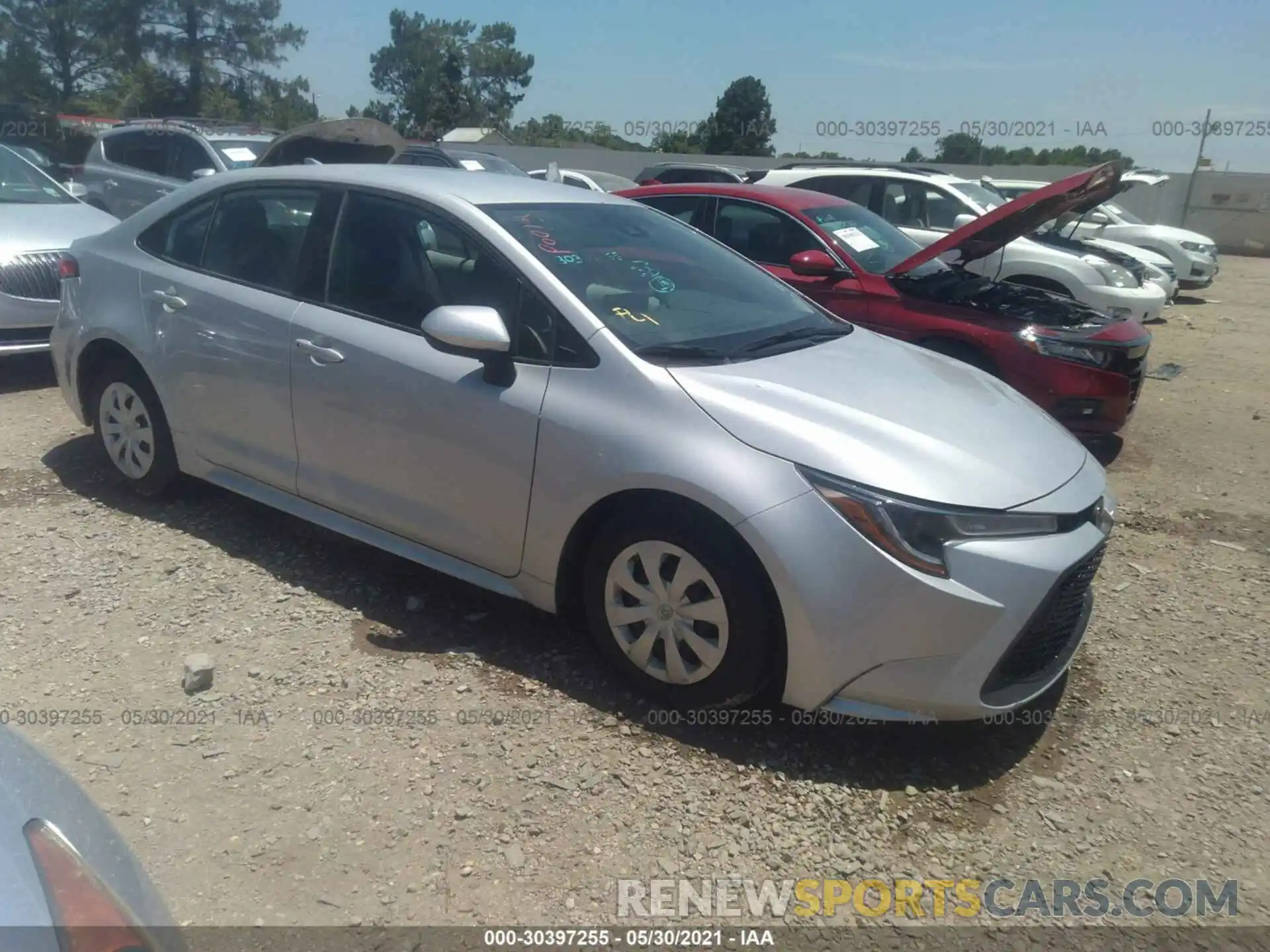 1 Photograph of a damaged car 5YFDPRAE8LP030322 TOYOTA COROLLA 2020