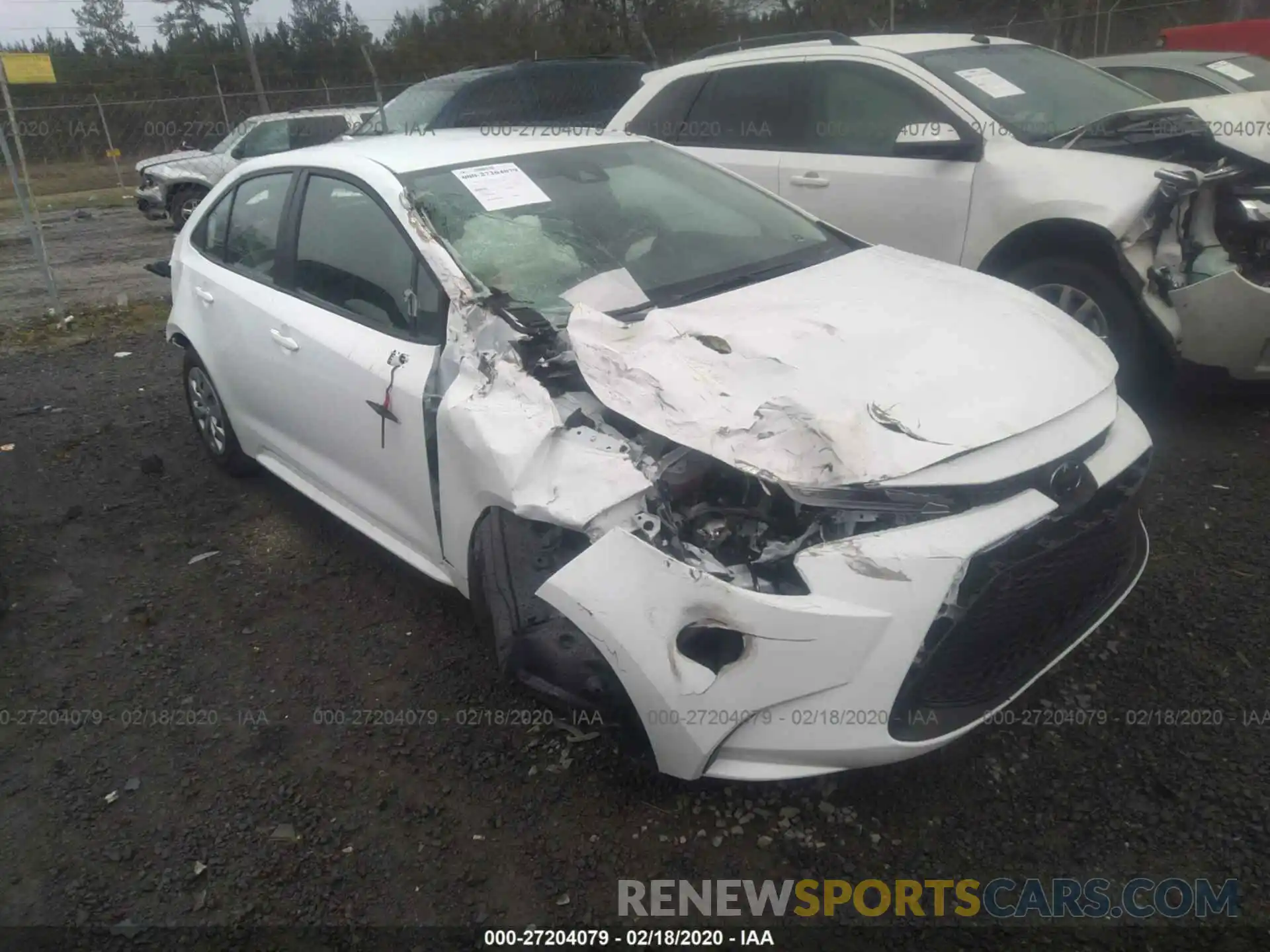 1 Photograph of a damaged car 5YFDPRAE8LP043569 TOYOTA COROLLA 2020