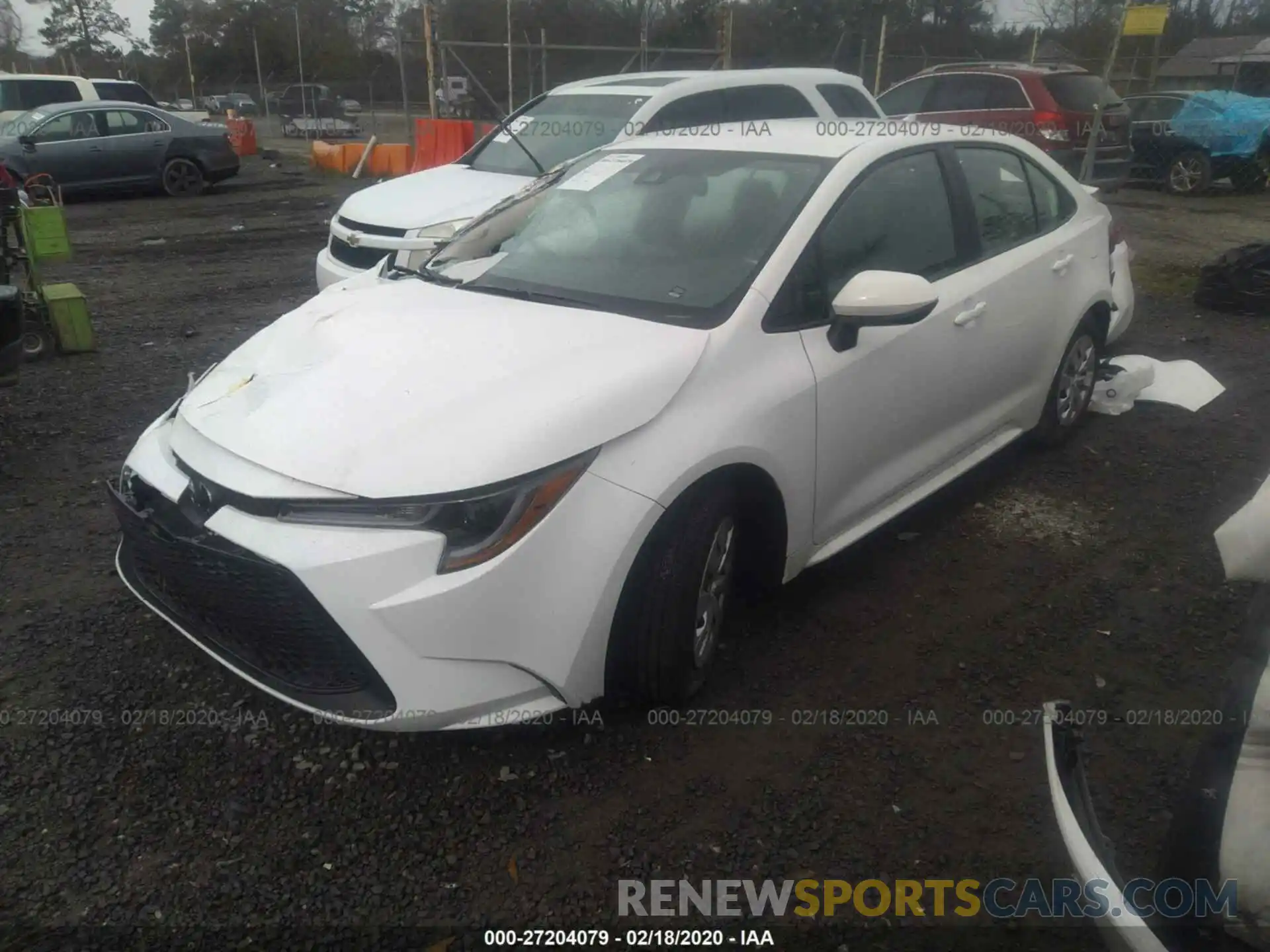 2 Photograph of a damaged car 5YFDPRAE8LP043569 TOYOTA COROLLA 2020