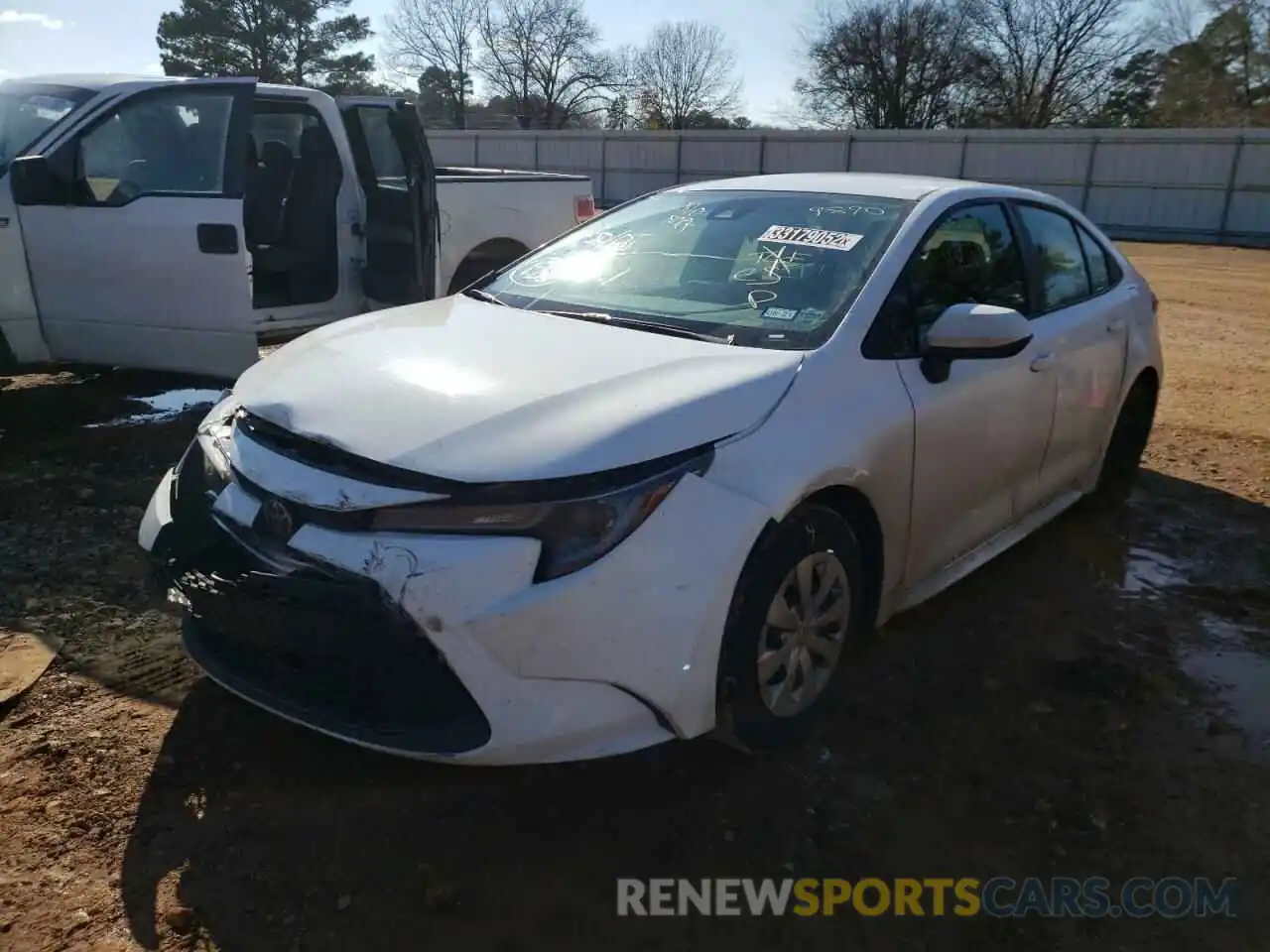 2 Photograph of a damaged car 5YFDPRAE8LP049890 TOYOTA COROLLA 2020