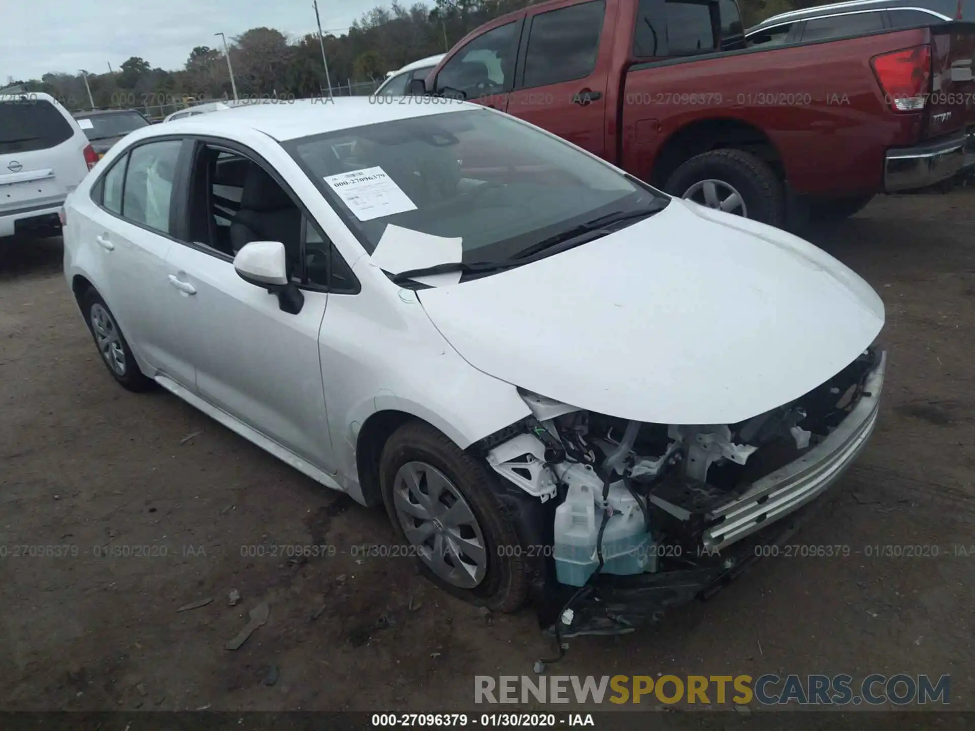 1 Photograph of a damaged car 5YFDPRAE8LP050246 TOYOTA COROLLA 2020