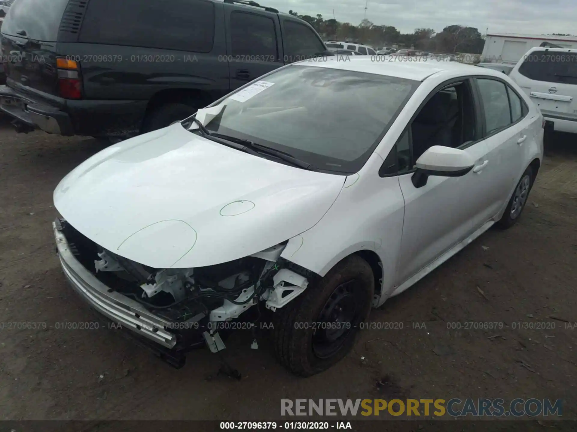 2 Photograph of a damaged car 5YFDPRAE8LP050246 TOYOTA COROLLA 2020