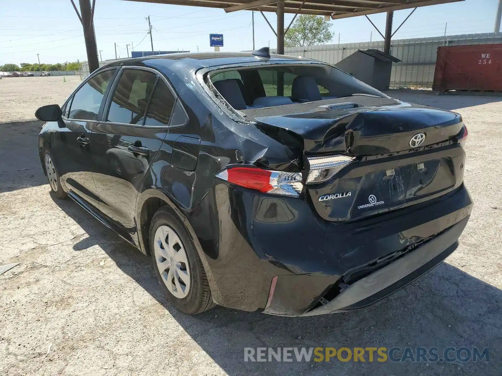 3 Photograph of a damaged car 5YFDPRAE8LP060100 TOYOTA COROLLA 2020