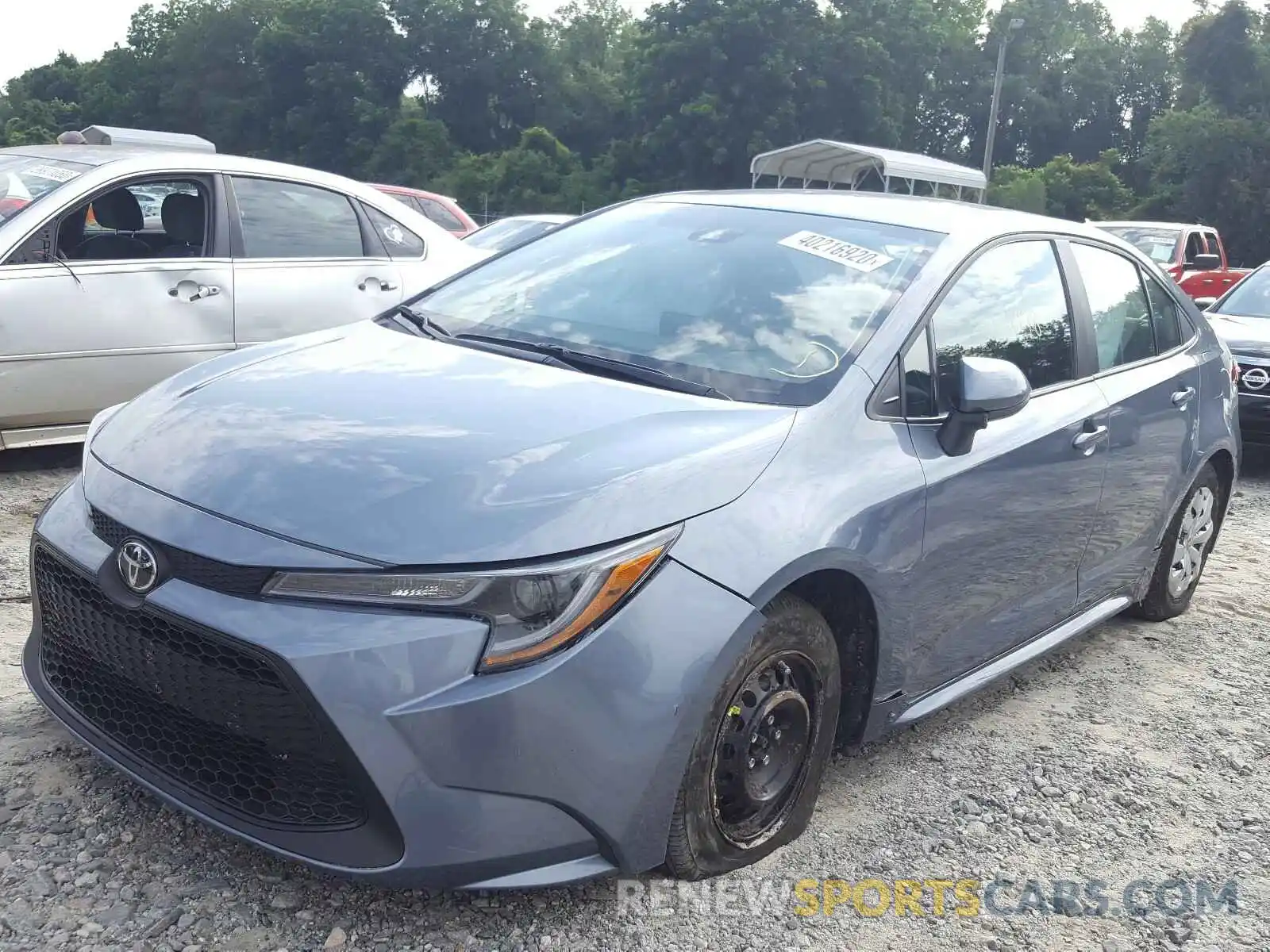 2 Photograph of a damaged car 5YFDPRAE8LP073137 TOYOTA COROLLA 2020