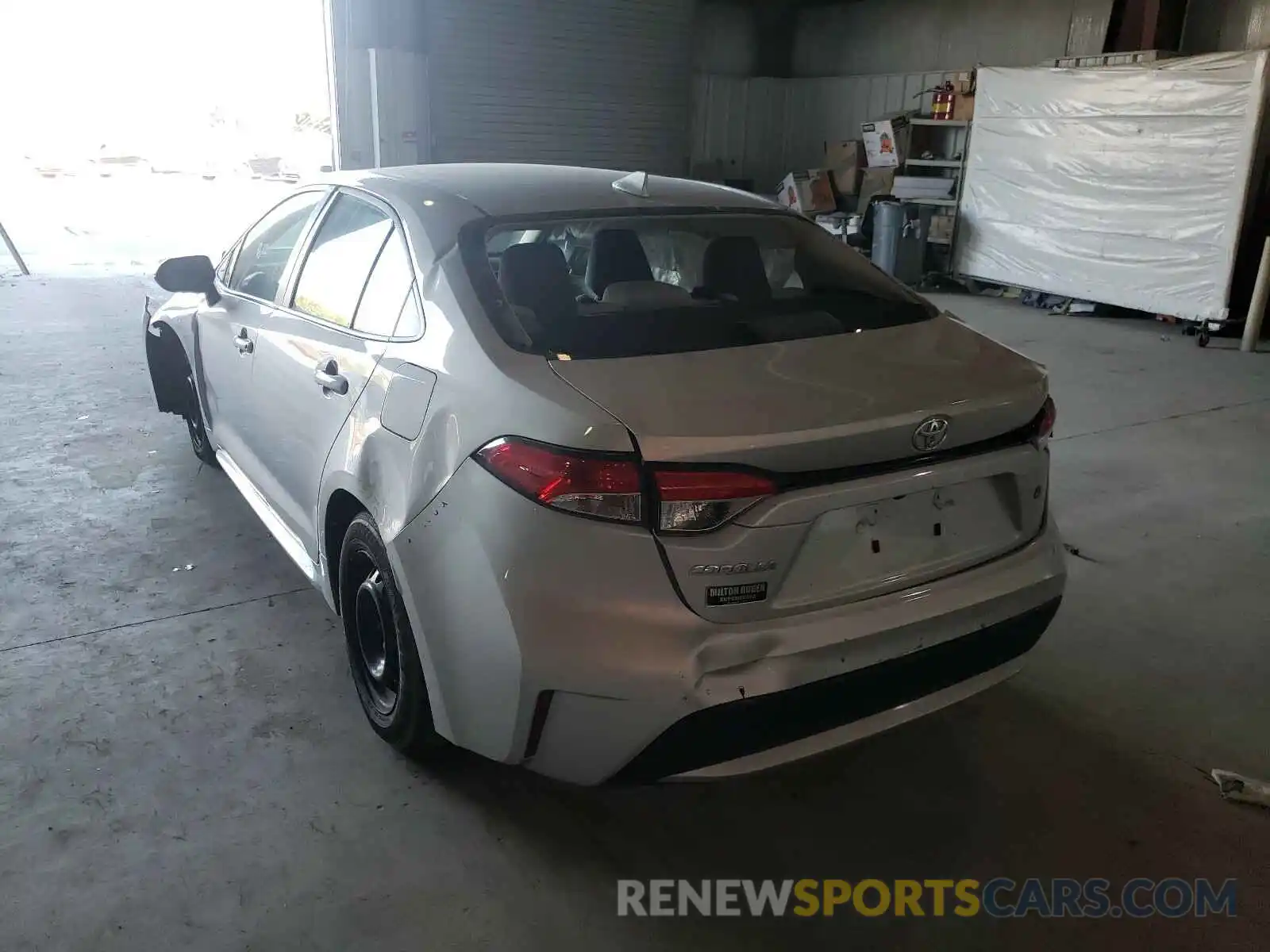 3 Photograph of a damaged car 5YFDPRAE8LP107478 TOYOTA COROLLA 2020