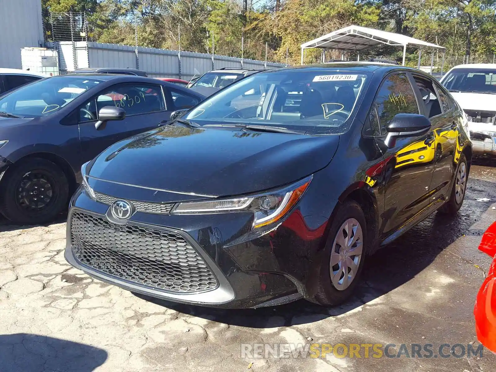 2 Photograph of a damaged car 5YFDPRAE8LP109523 TOYOTA COROLLA 2020