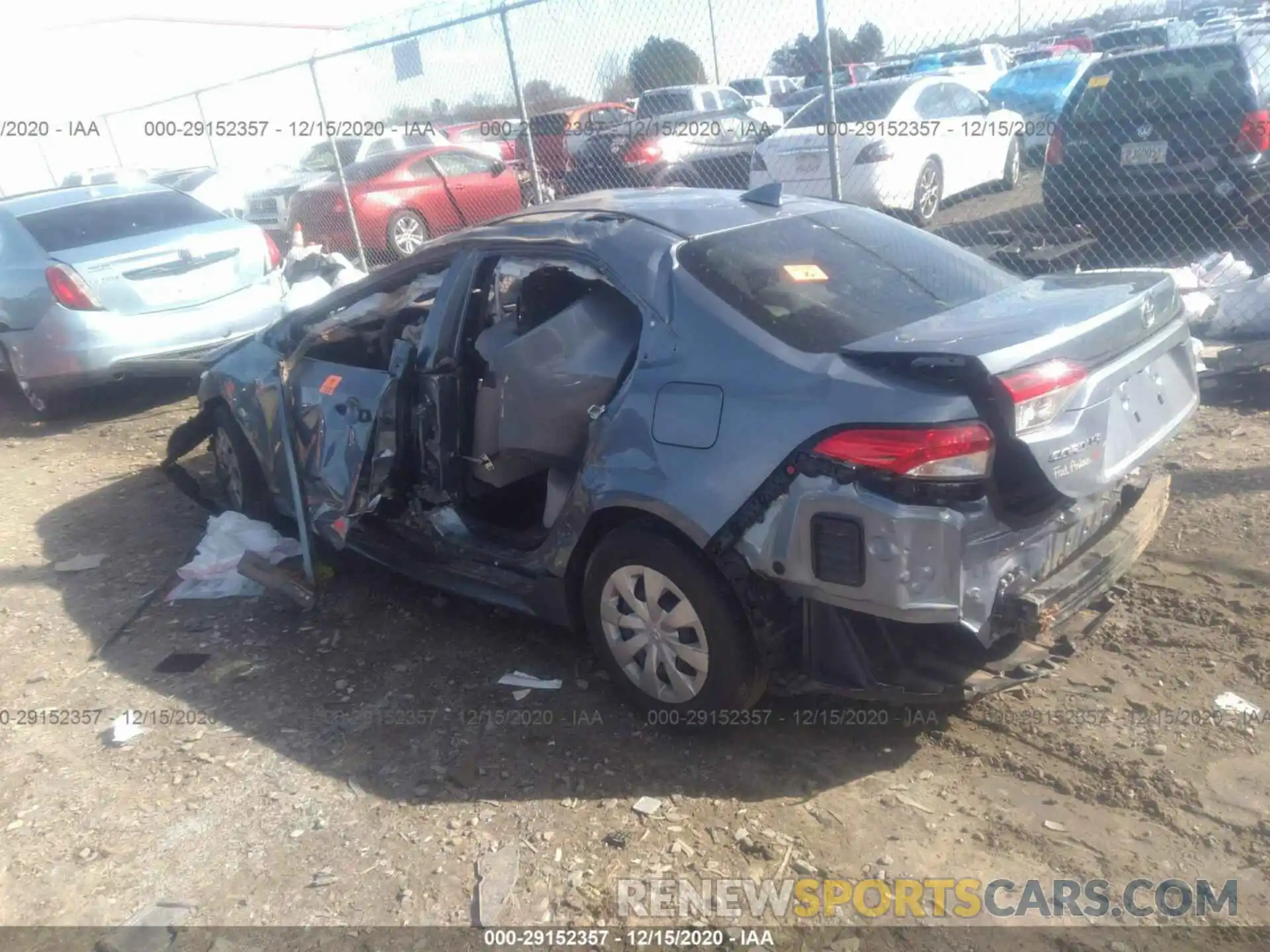 3 Photograph of a damaged car 5YFDPRAE8LP110543 TOYOTA COROLLA 2020