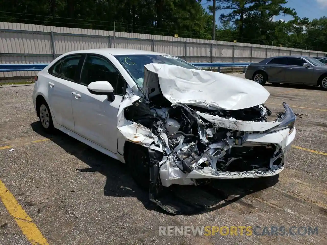 1 Photograph of a damaged car 5YFDPRAE8LP121462 TOYOTA COROLLA 2020