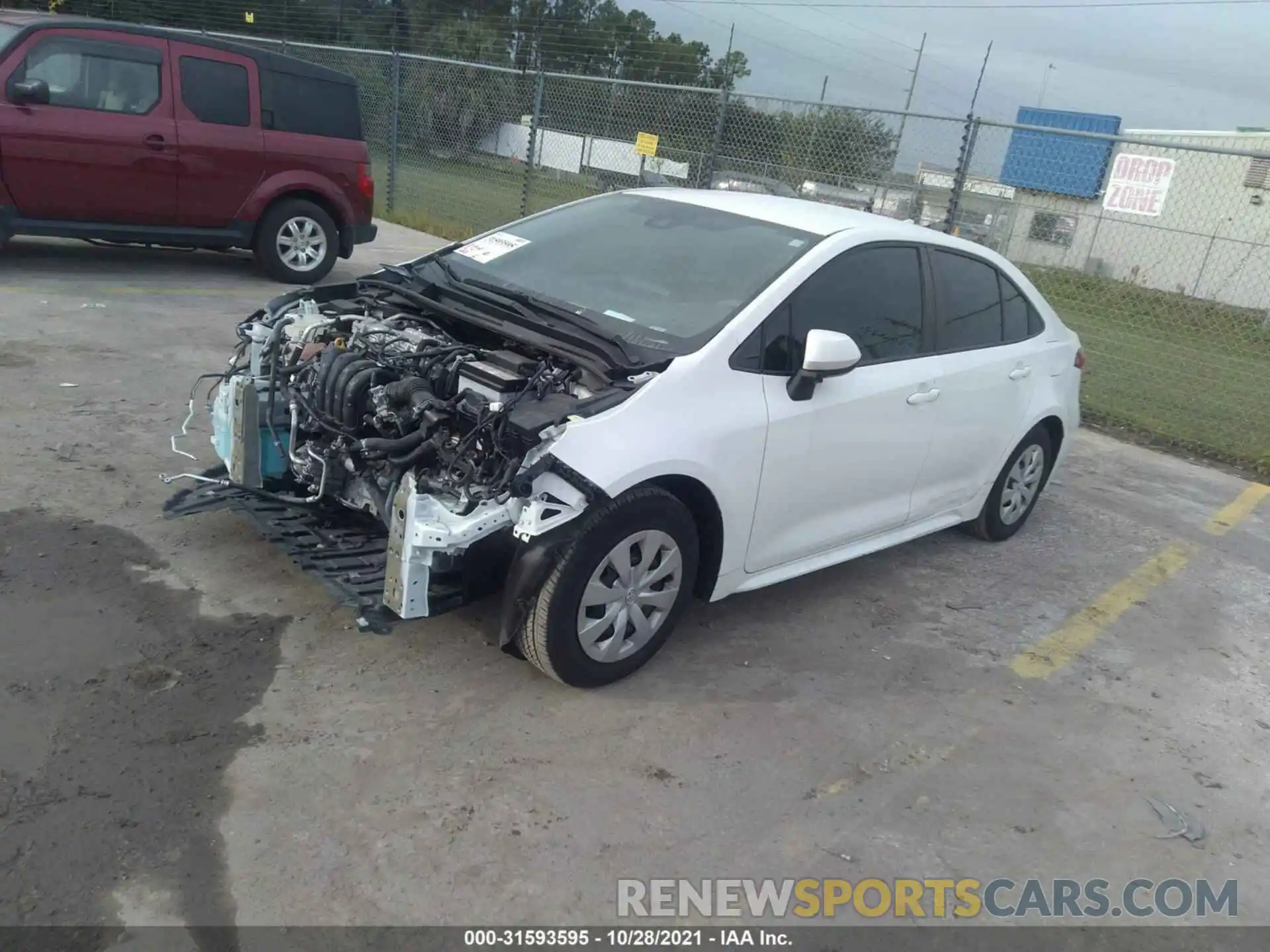 2 Photograph of a damaged car 5YFDPRAE9LP005896 TOYOTA COROLLA 2020