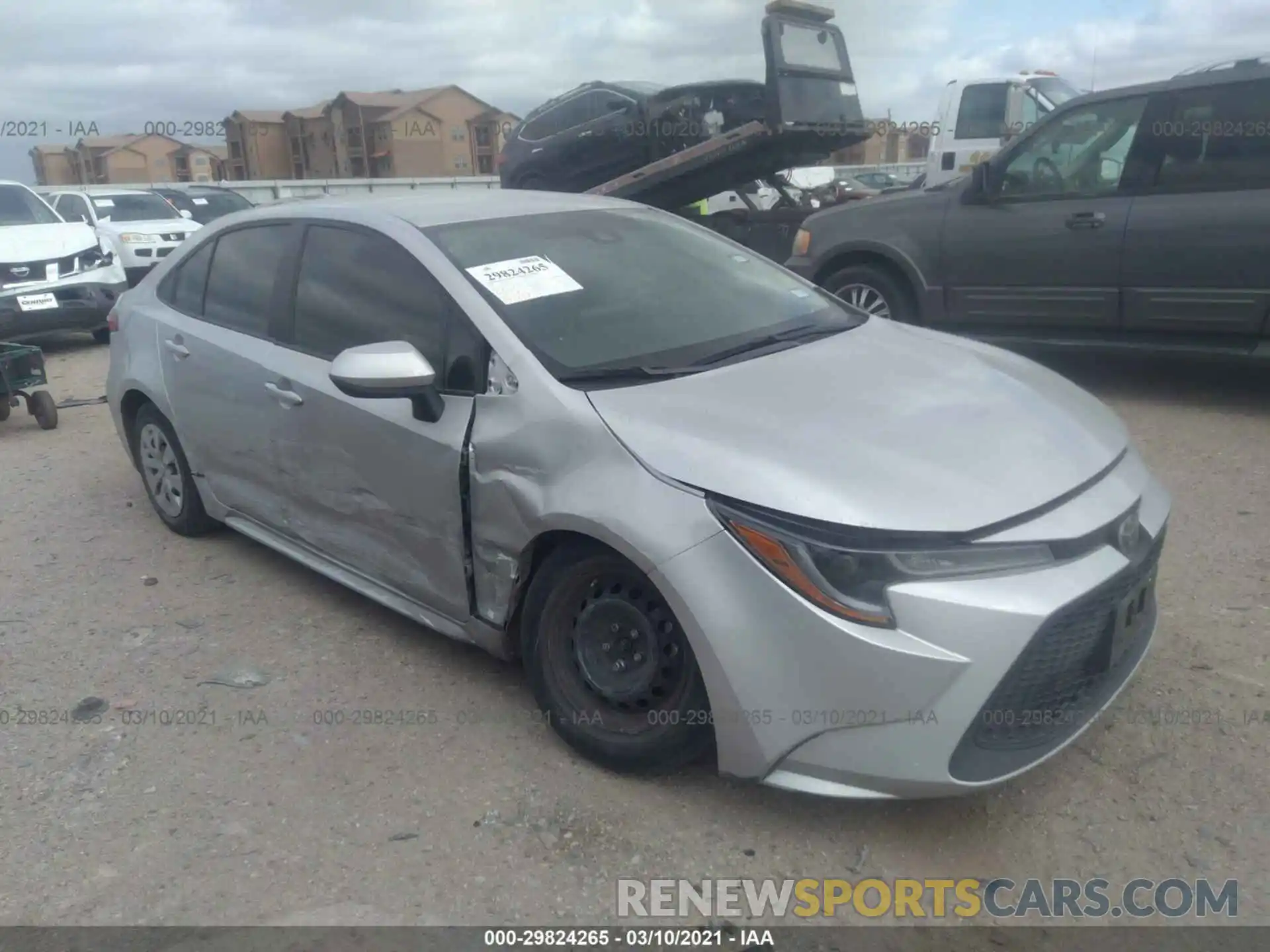 1 Photograph of a damaged car 5YFDPRAE9LP028532 TOYOTA COROLLA 2020