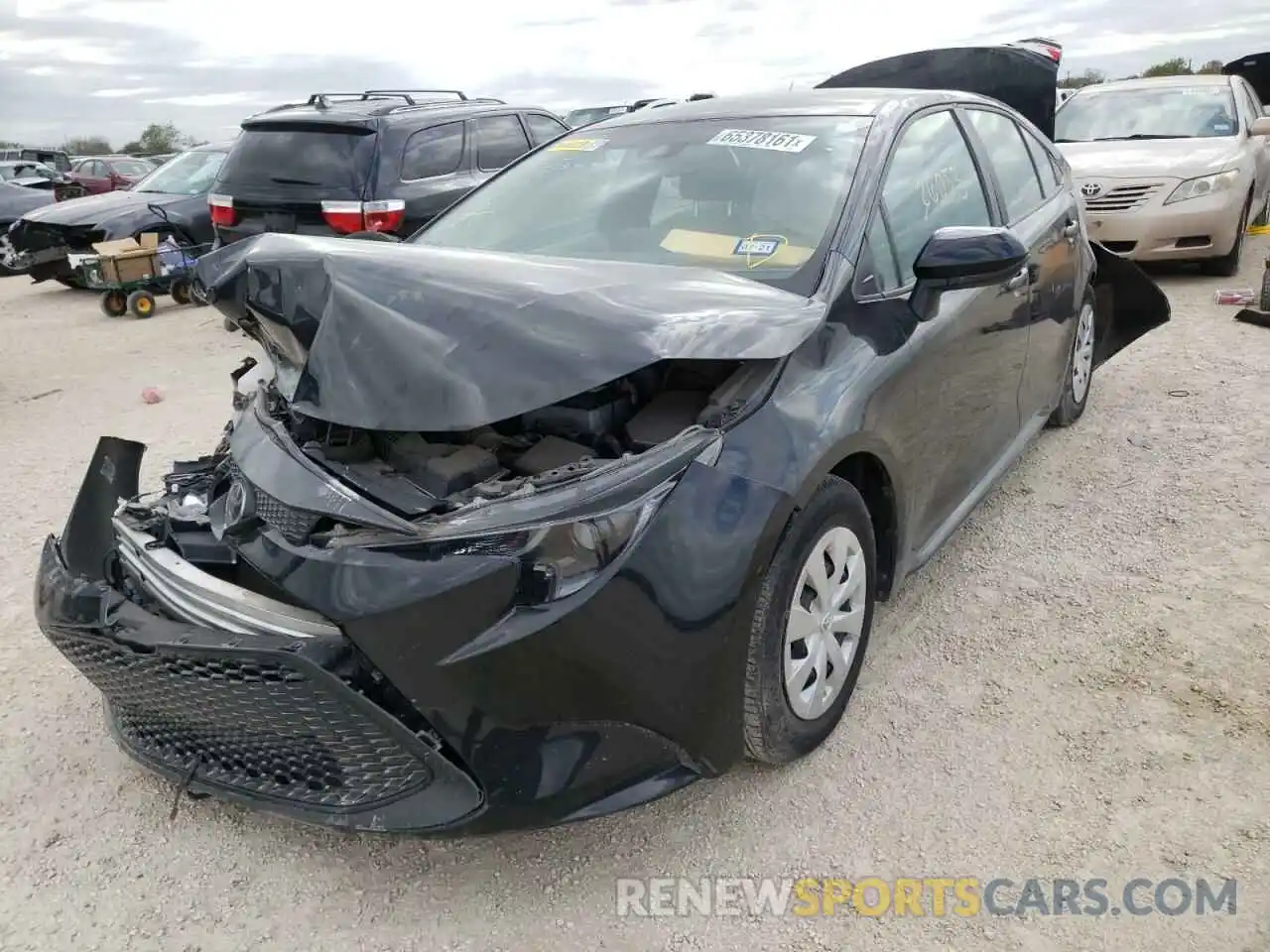 2 Photograph of a damaged car 5YFDPRAE9LP032094 TOYOTA COROLLA 2020