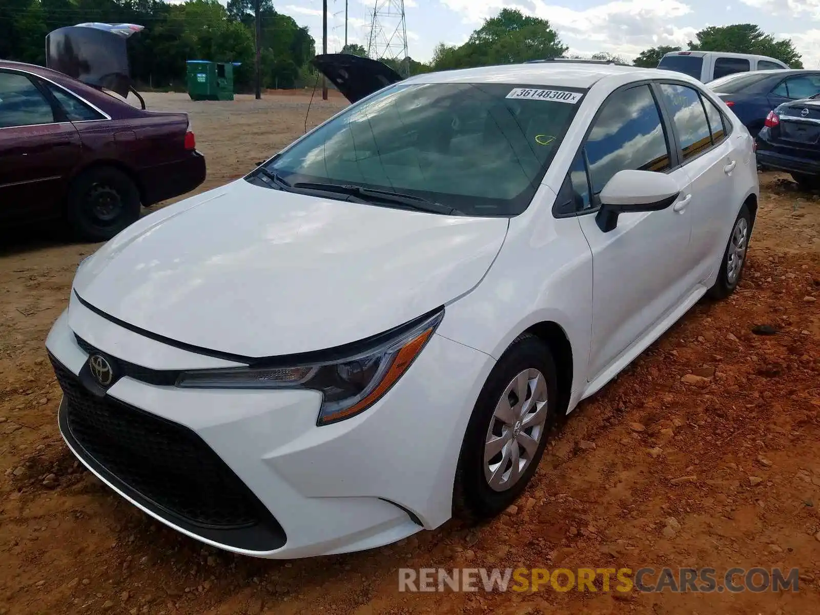 2 Photograph of a damaged car 5YFDPRAE9LP051180 TOYOTA COROLLA 2020