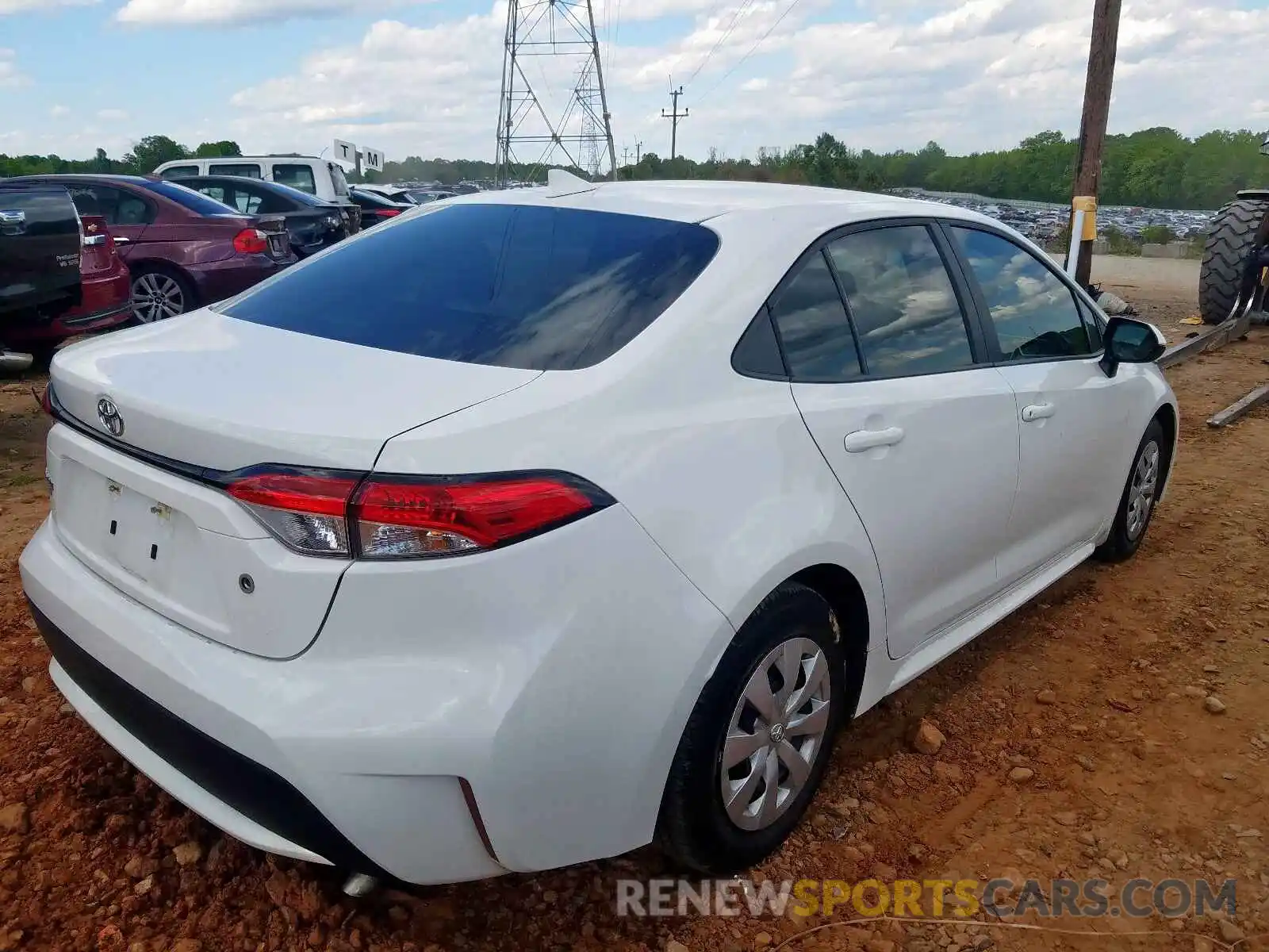 4 Photograph of a damaged car 5YFDPRAE9LP051180 TOYOTA COROLLA 2020