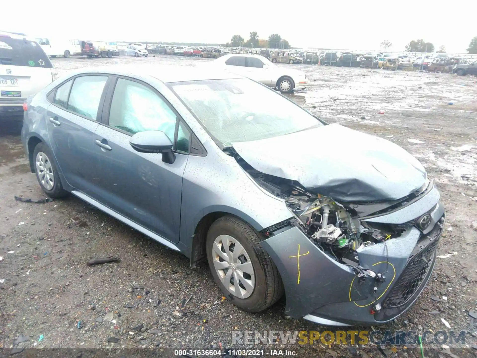 1 Photograph of a damaged car 5YFDPRAE9LP057982 TOYOTA COROLLA 2020